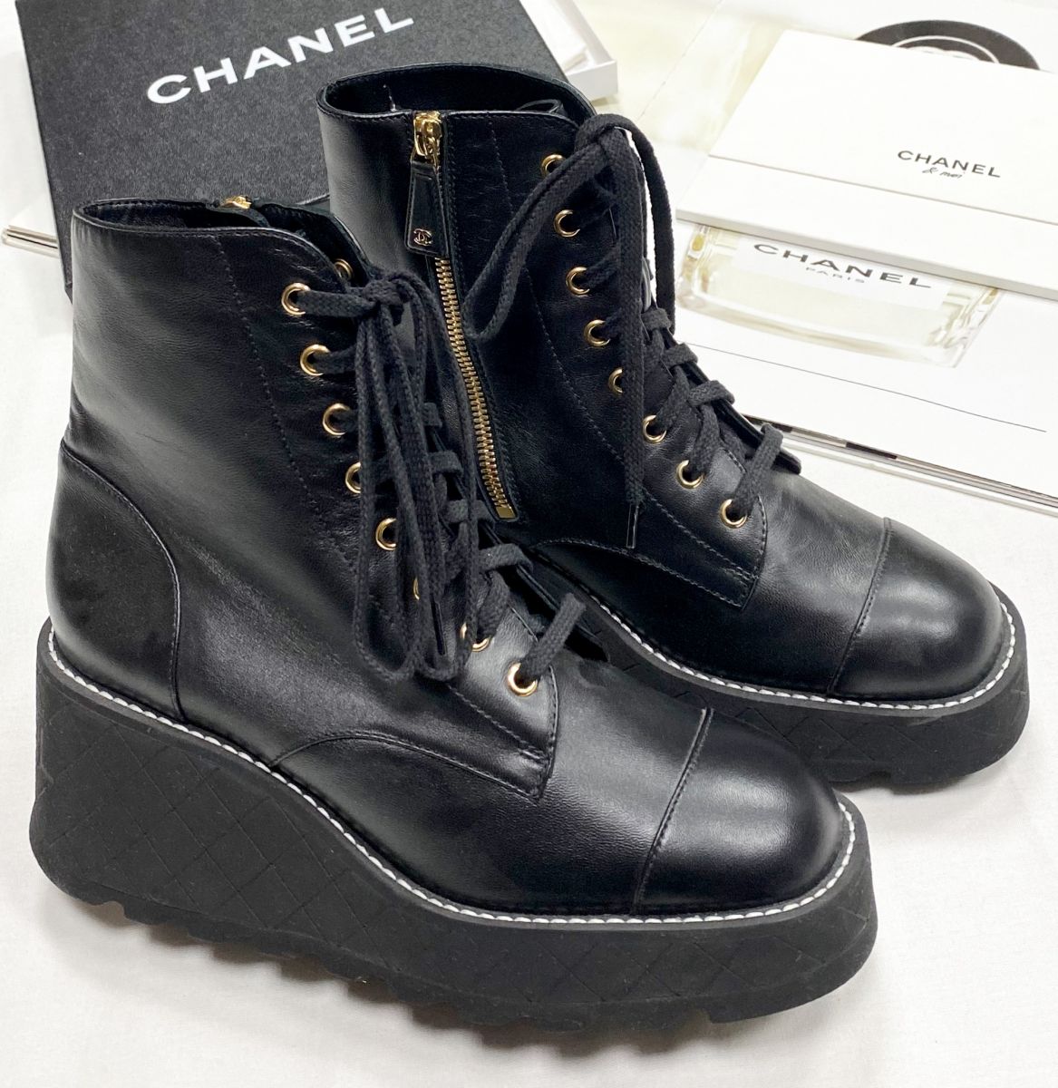 Ботинки Chanel размер 39.5 цена 125 240 руб