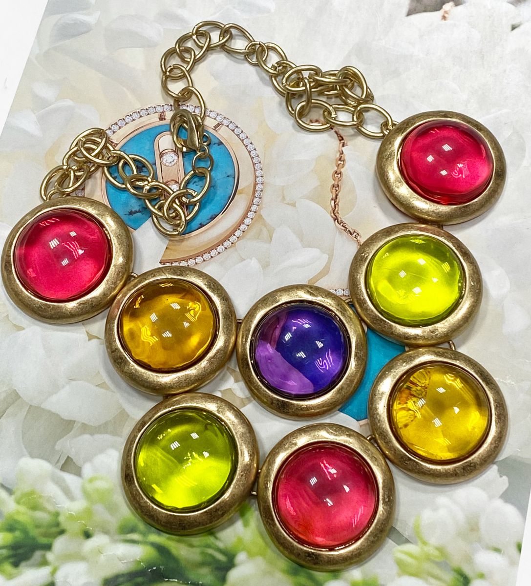 Колье / камни/ цена 7 828 руб