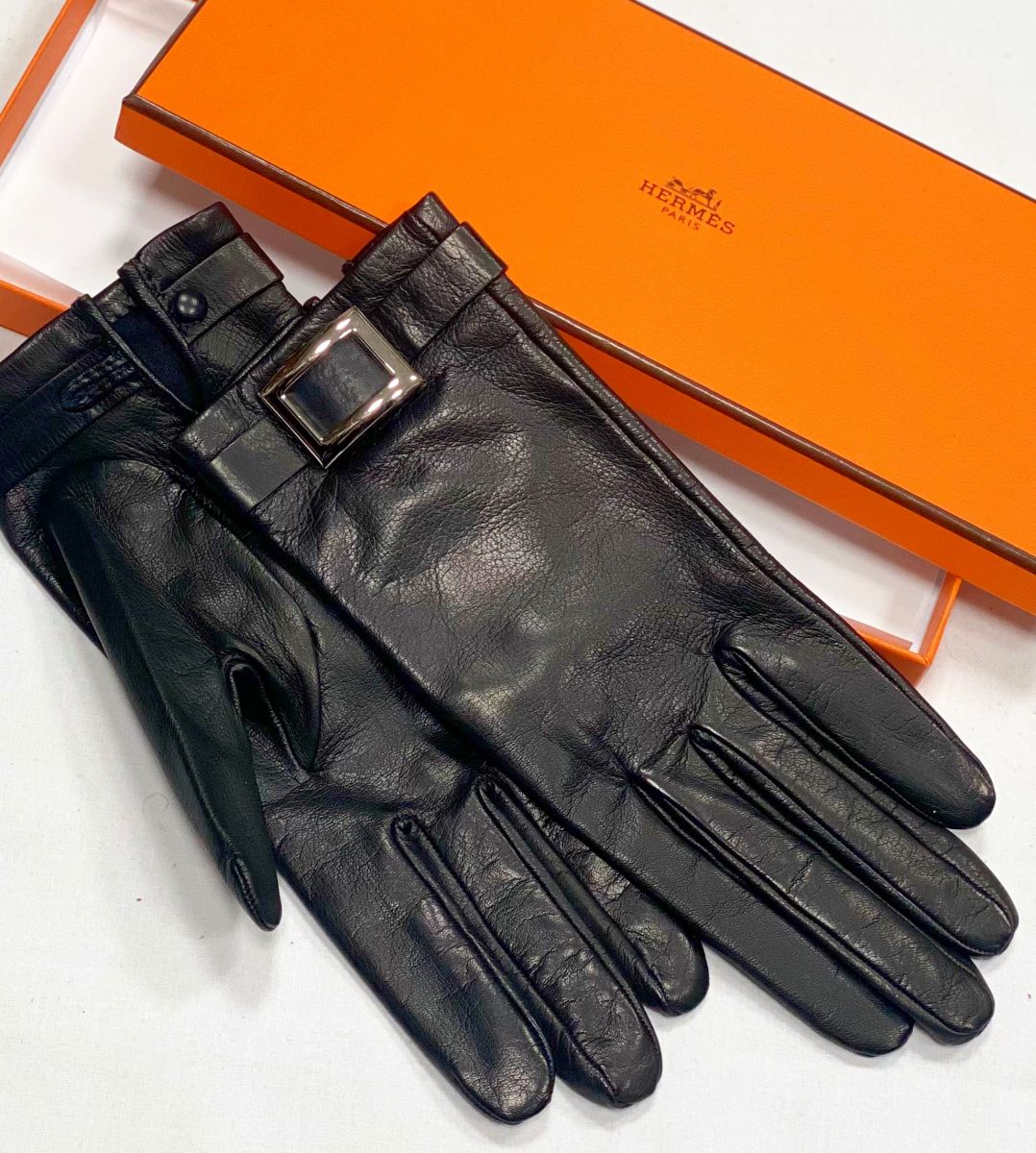 Перчатки Hermès размер 7 цена 23 078 руб 