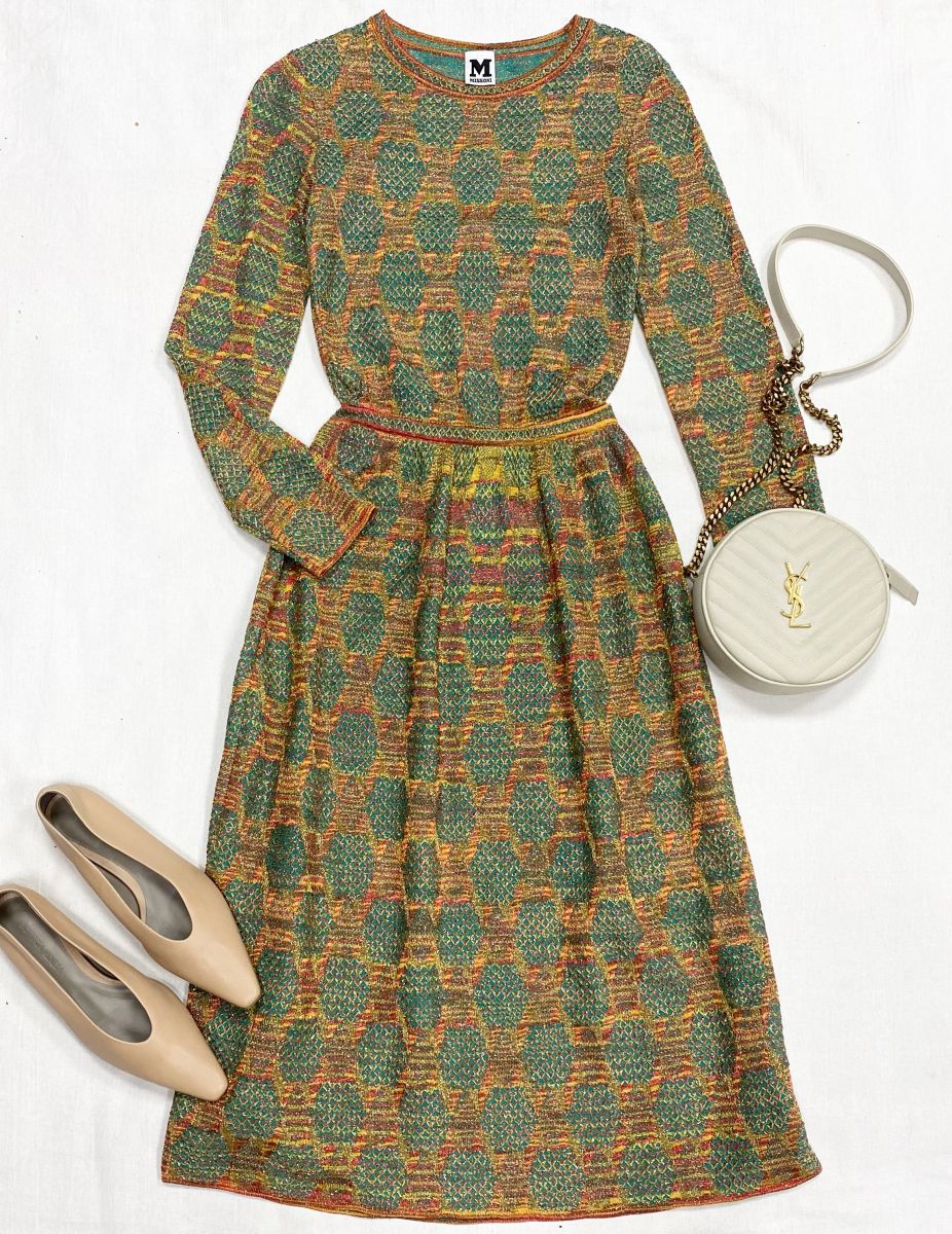 Платье / люрекс/ Missoni размер 38 цена 7 828 руб
Балетки Bottega Veneta размер 37 цена 23 483 руб
Сумочка Saint Laurent 