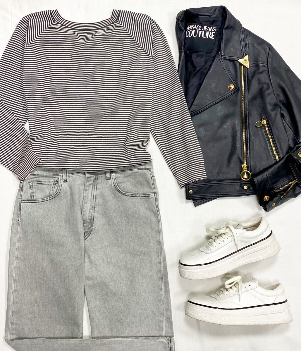 Куртка Versace размер 34 цена 31 310 руб Кофта Brunello Cucinelli размер M цена 31 310 руб Джинсы Totem размер 30 цена 7 828 рубКроссовки Jil Sander размер 39 цена 31 310 руб