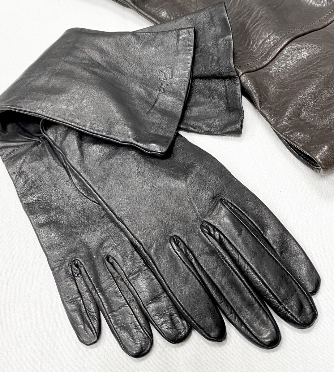 Перчатки / кожа / Giorgio Armani размер L цена 7 828 руб