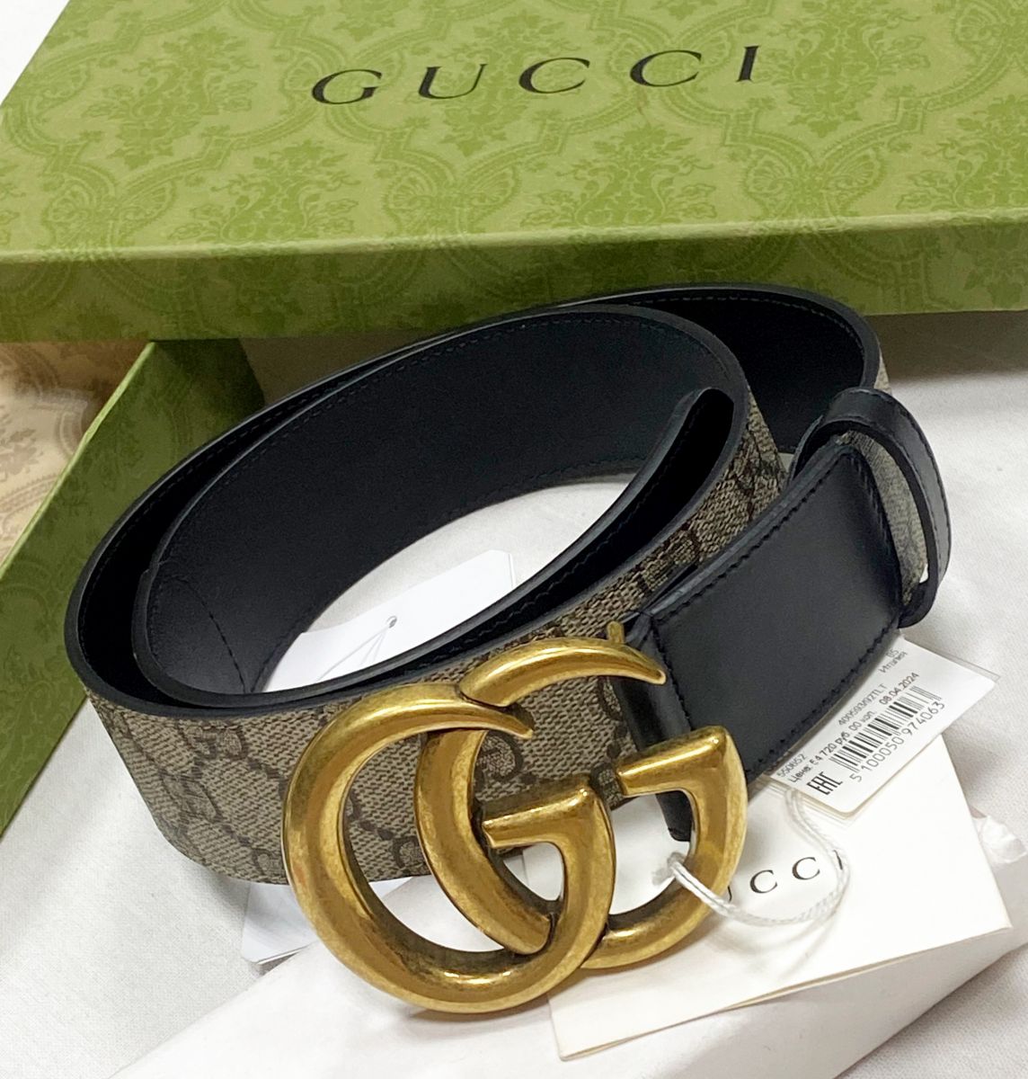 Ремень Gucci размер 85/34 цена 23 483 руб/ с биркой/ 