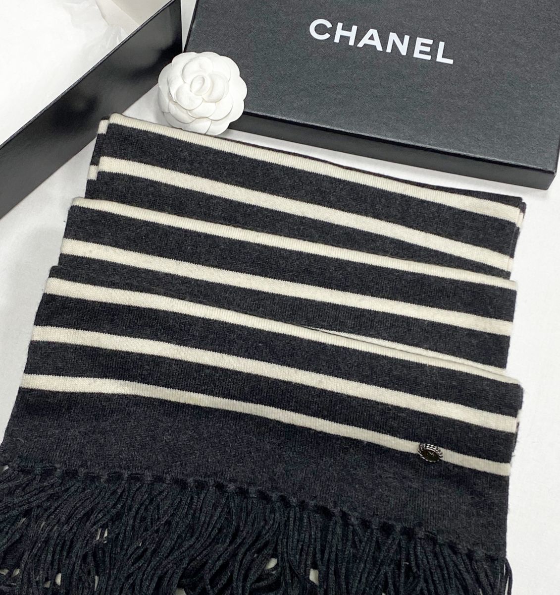 Шарф Chanel размер 30/160 цена 15 655 руб