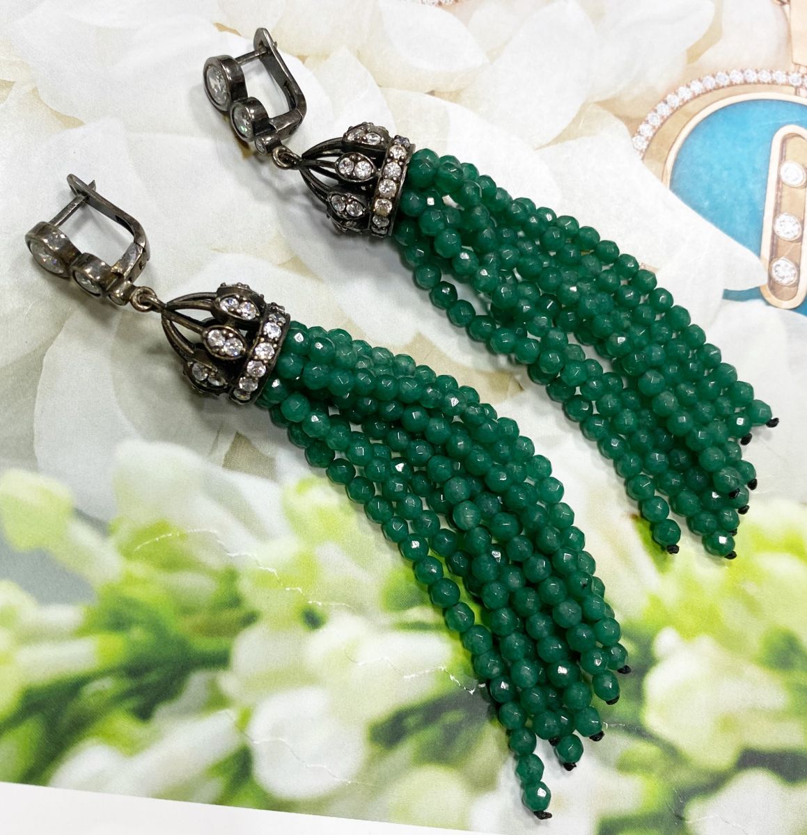 Серьги/ камни/ цена 10 959 руб