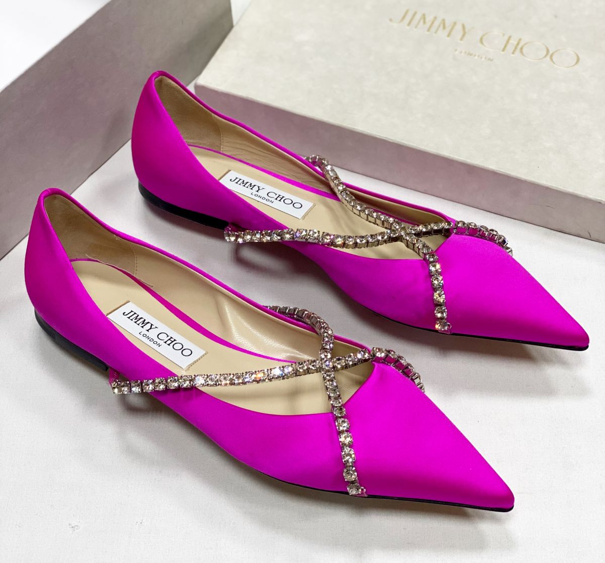 Балетки /камни/ Jimmy Choo размер 39.5 цена 31 310 руб 