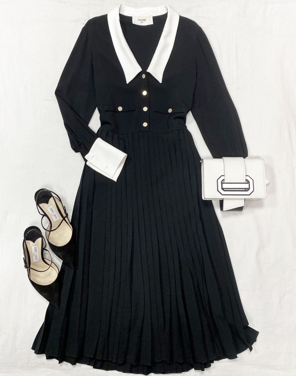 Платье Celine размер 42 цена 93 930 руб Босоножки Jimmy Choo размер 40.5 цена 23 483 руб Сумка Prada