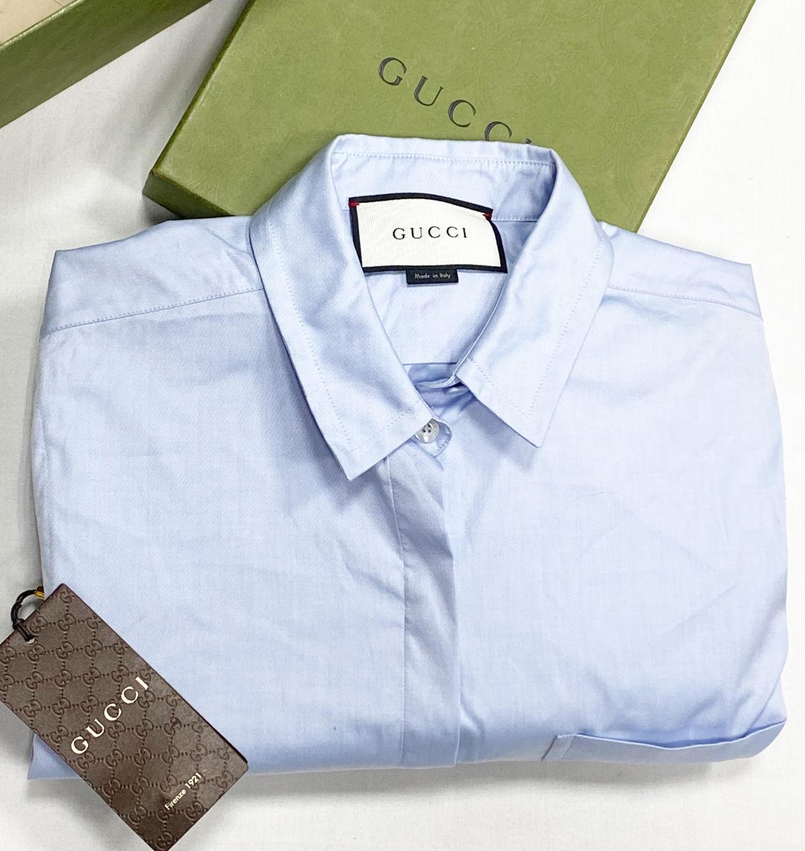 Рубашка Gucci размер 42 цена 15 655 руб/ с биркой/