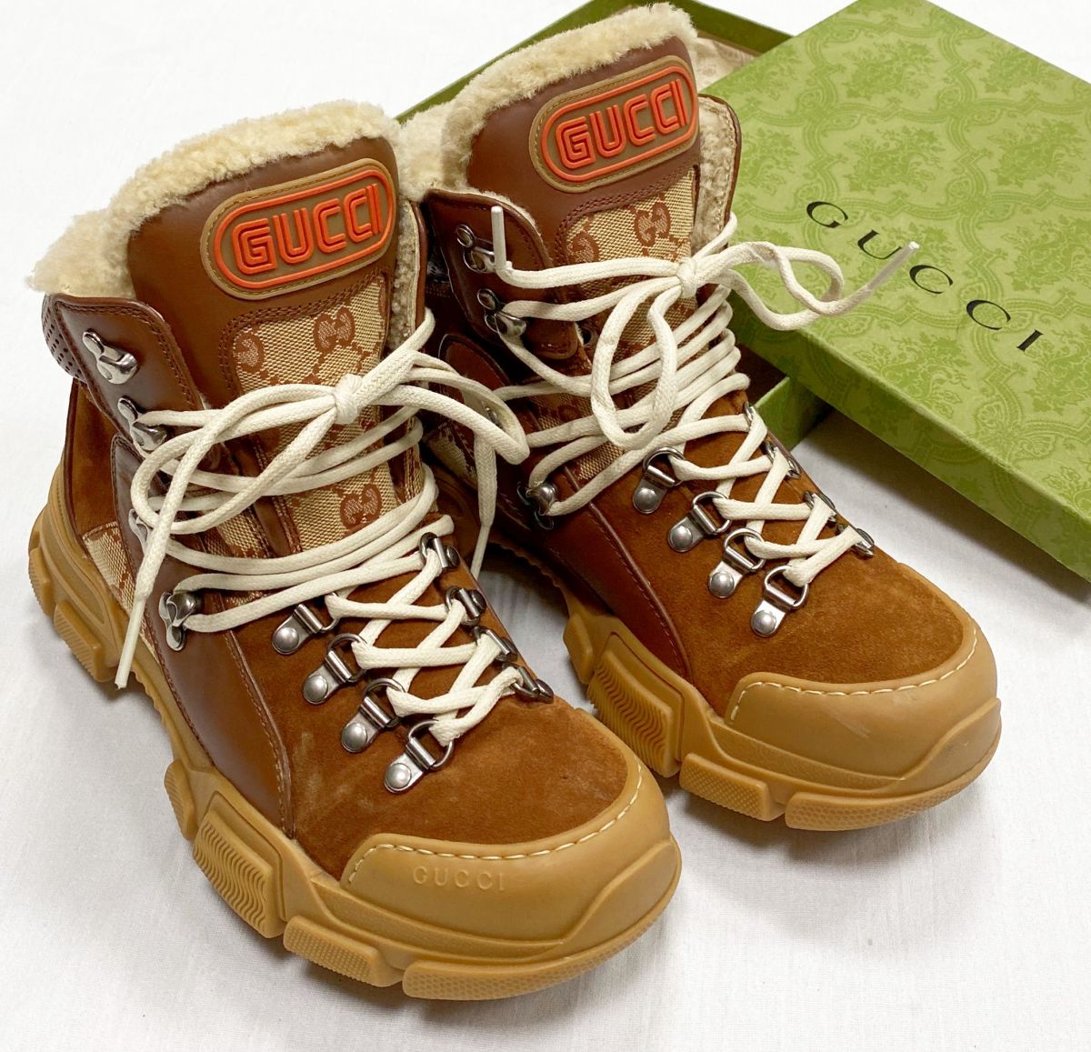 Ботинки / на меху / Gucci размер 37.5 цена 39 138 руб