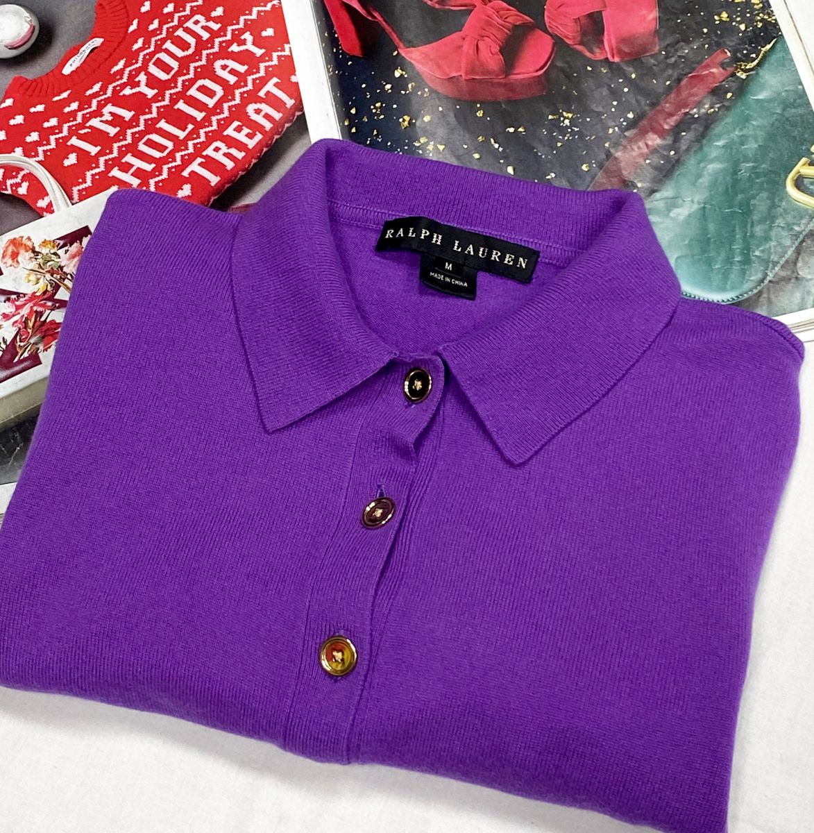 Кофта Ralph Lauren размер M цена 9 393 руб
