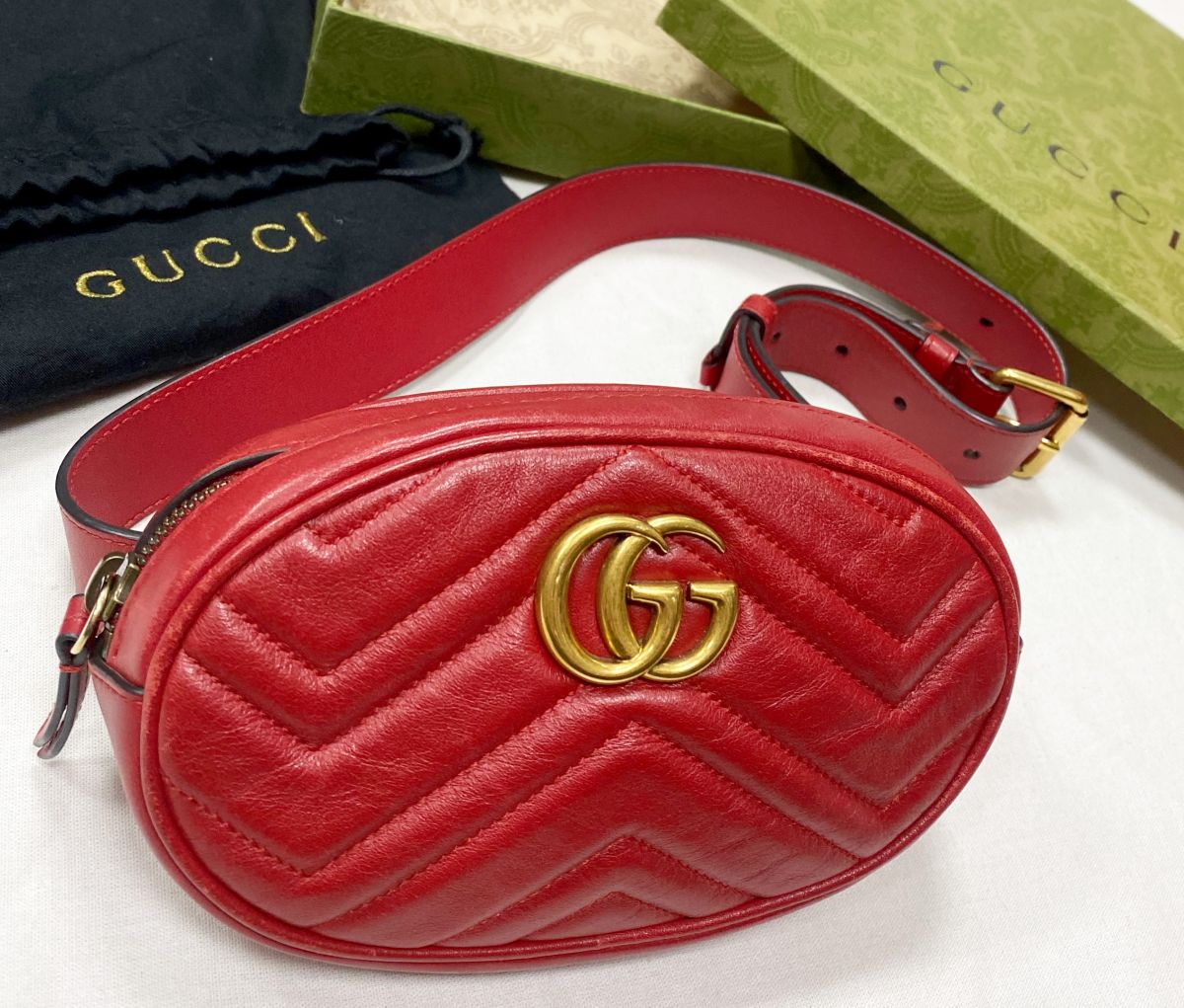 Поясная сумочка Gucci размер 18/10 цена 23 483 руб