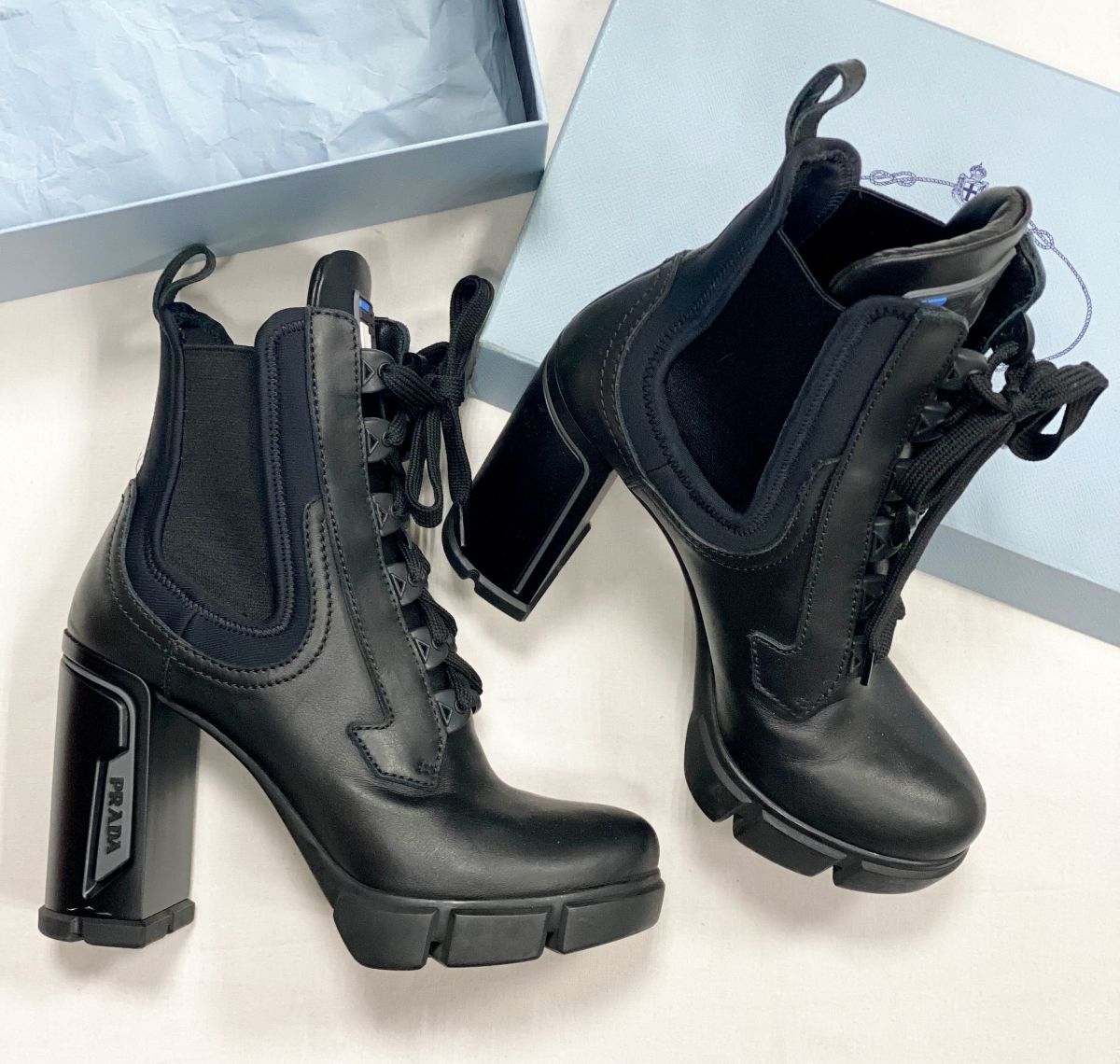 Ботинки Prada размер 37 цена 30 770 руб 