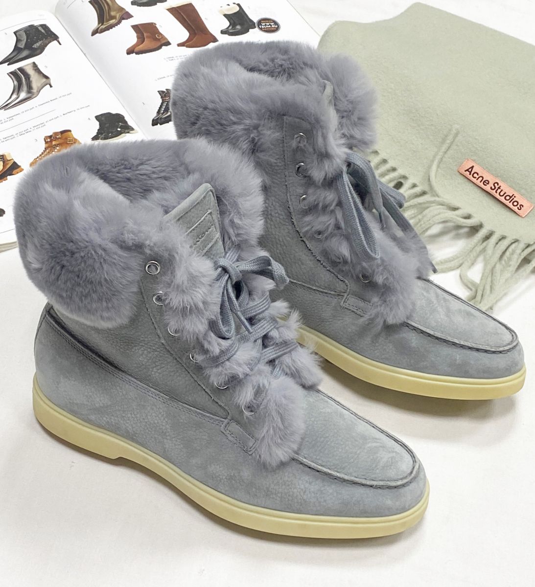 Ботинки / на меху/ Santoni размер 38.5 цена 31 310 руб 