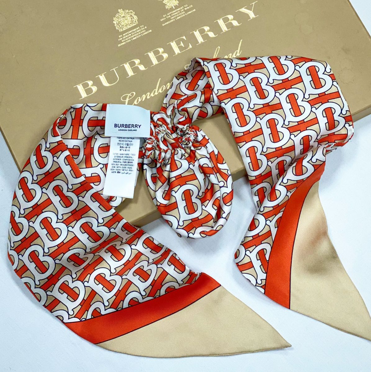 Повязка на голову / шелк / Burberry цена 15 655 руб