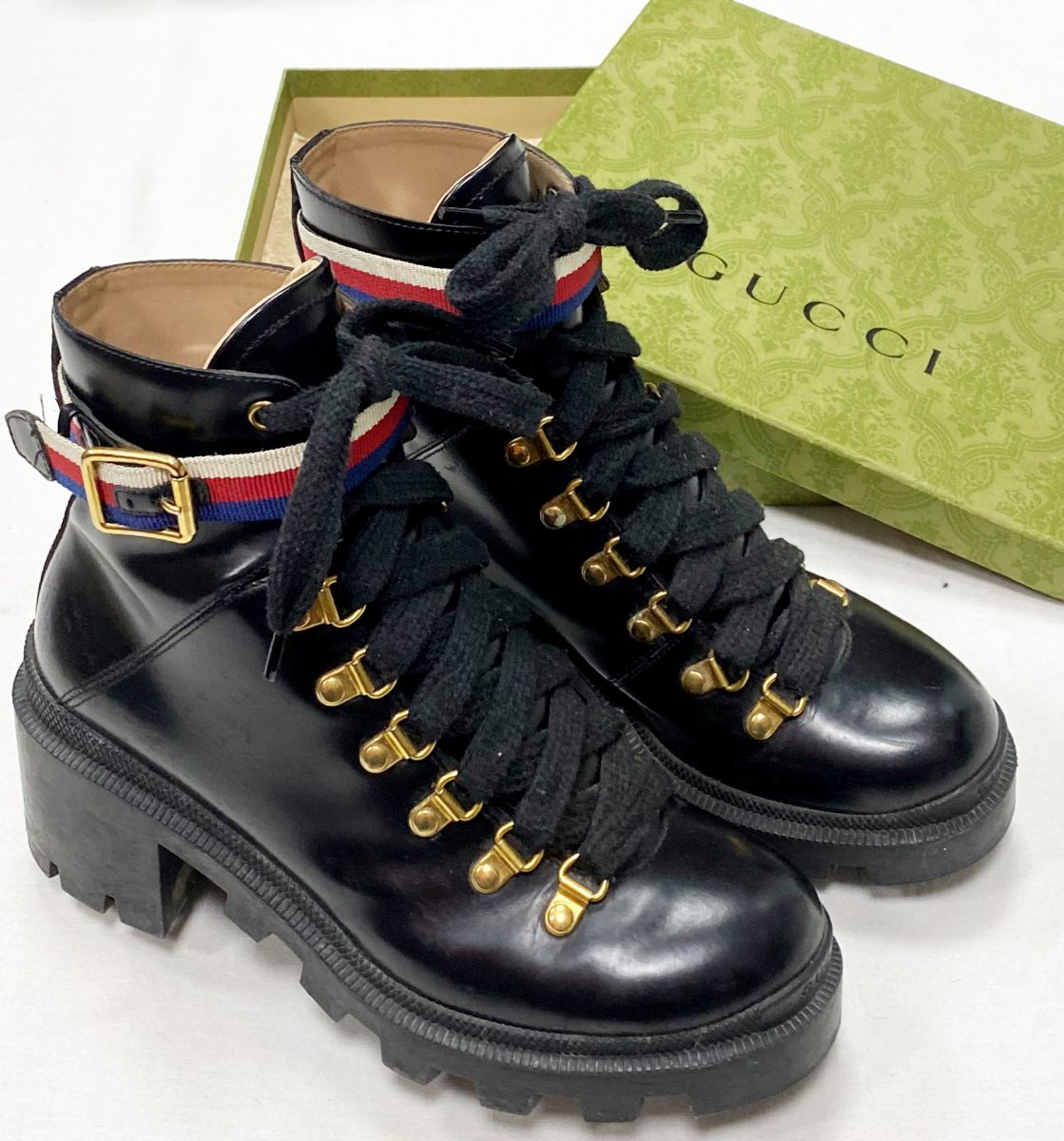 Ботинки Gucci размер 37.5 цена 31 310 руб