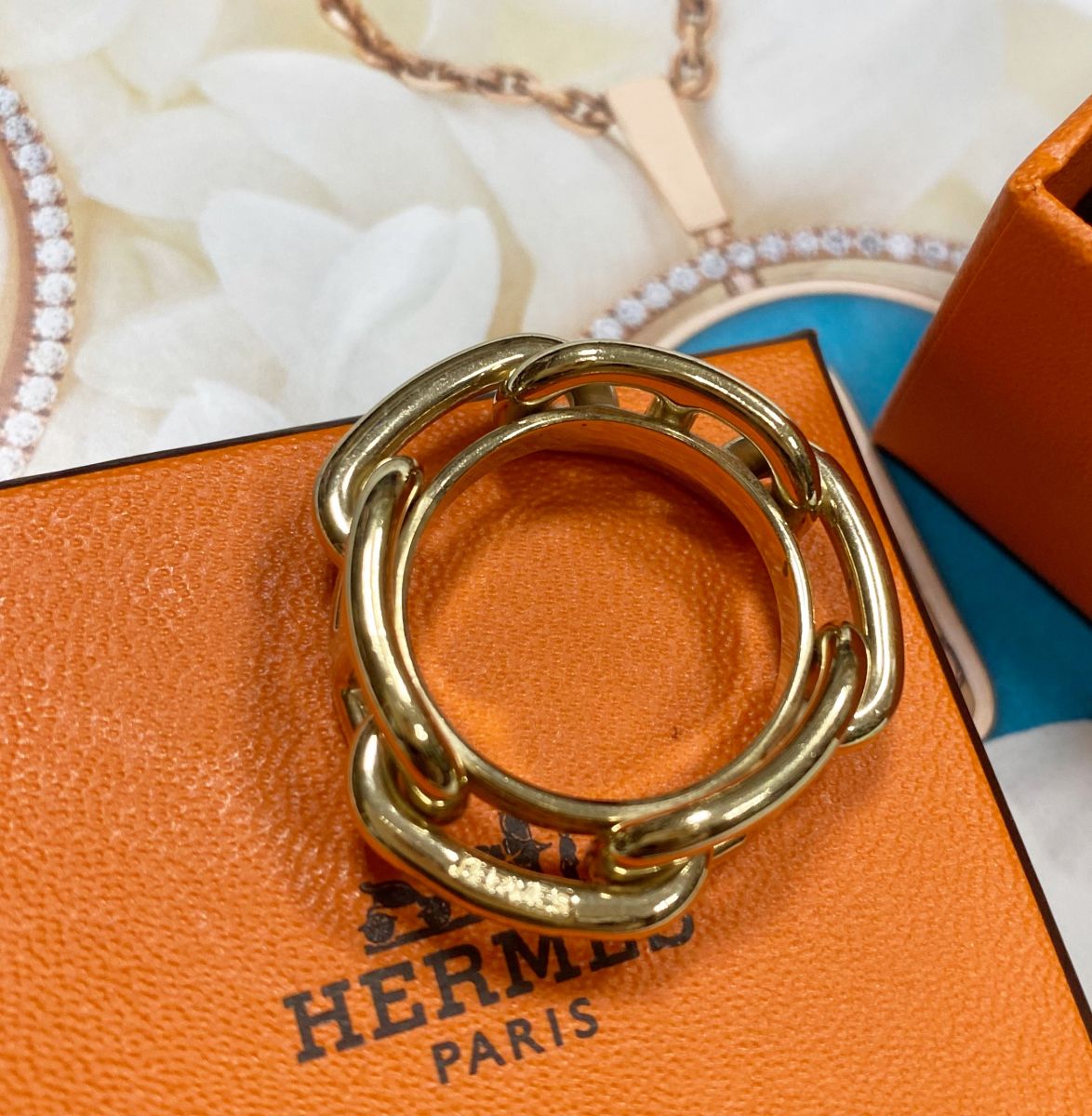Кольцо Hermes цена 30 770 руб 