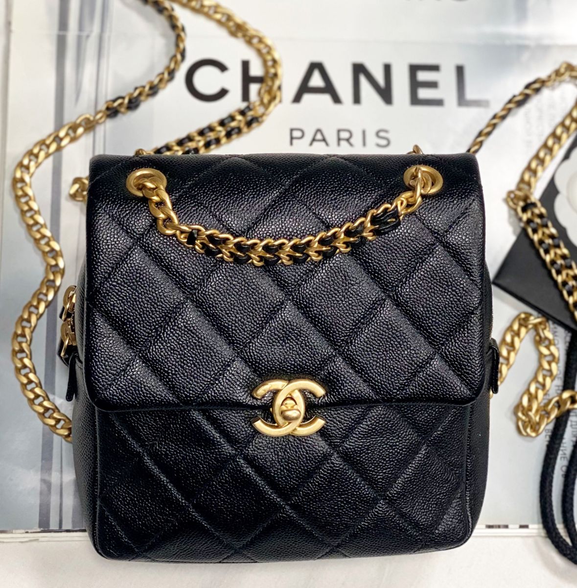 Сумка - рюкзак Chanel размер 18/20 цена 384 620 руб