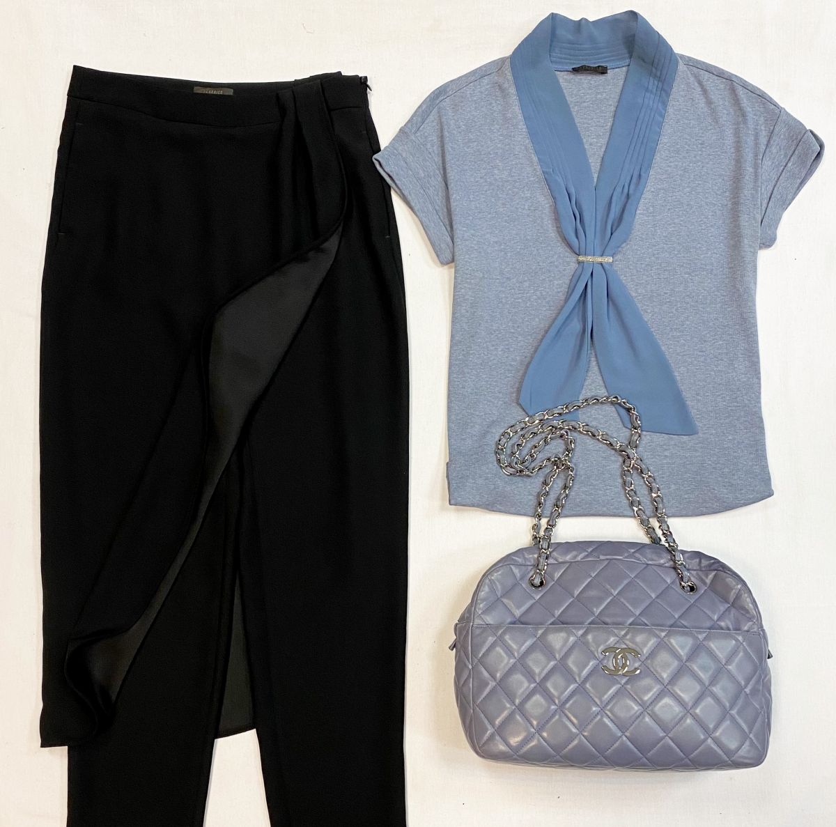 Брюки Peserico размер 40 цена 12 308 руб
Кофта Peserico размер 52 цена 7 693 руб
Сумка Chanel 