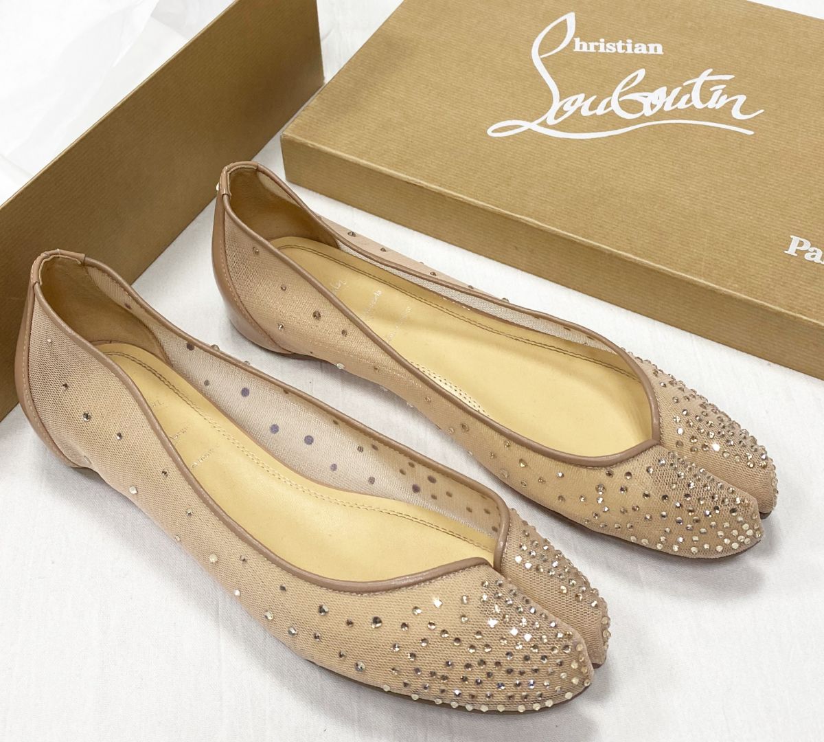 Балетки / камни / Louboutin *Maison Martin Margiela размер 39 цена 46 965 руб