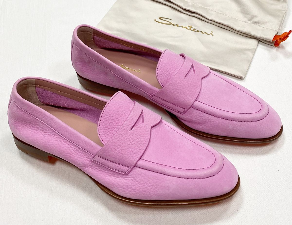 Лоферы Santoni размер 39 цена 31 310 руб / новые /