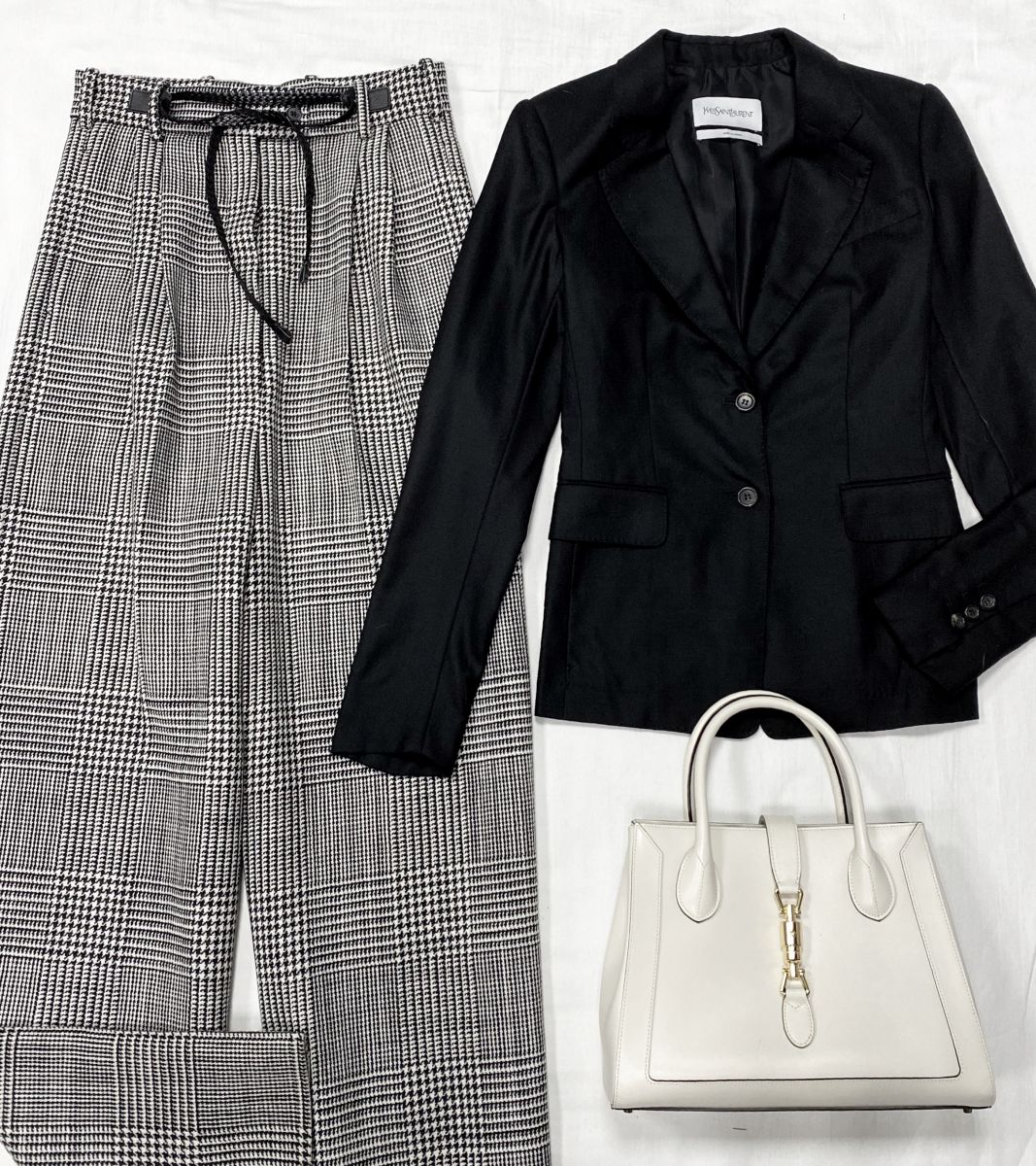 Брюки Tom Ford размер 40 цена 31 310 руб Жакет YSL размер 36 цена 23 483 руб Сумка Gucci