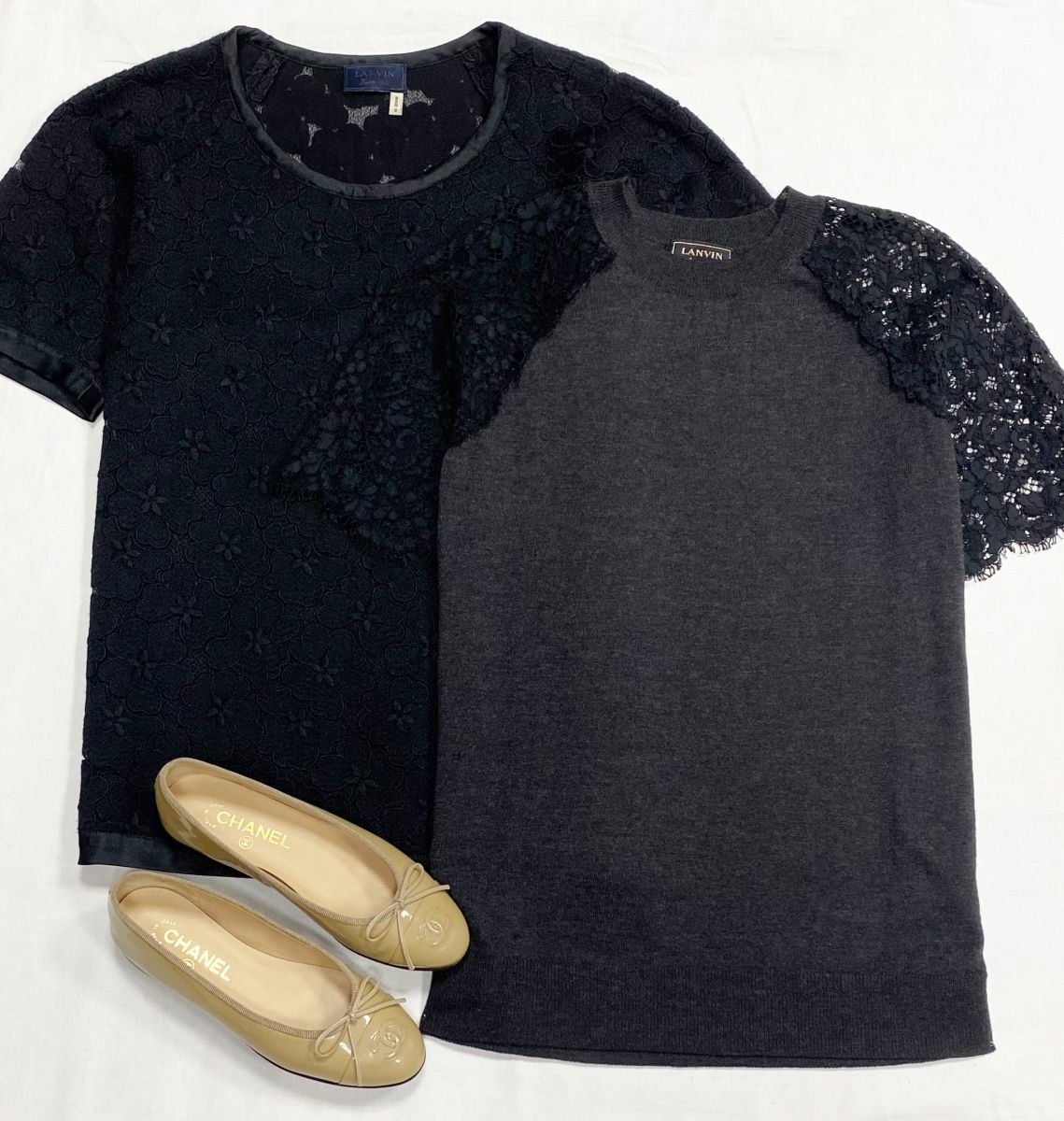 Кофты Lanvin размер 40/M цена по 12 524 руб
Балетки Chanel размер 36.5 цена 15 655 руб