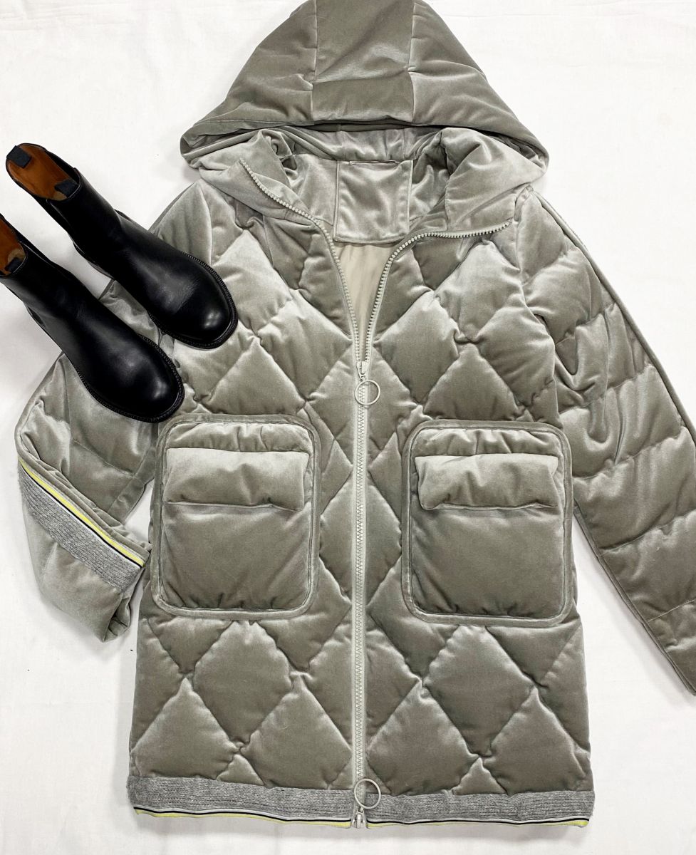 Пуховик/ бархат/ Fabiana Filippi размер 38 цена 46 965 руб