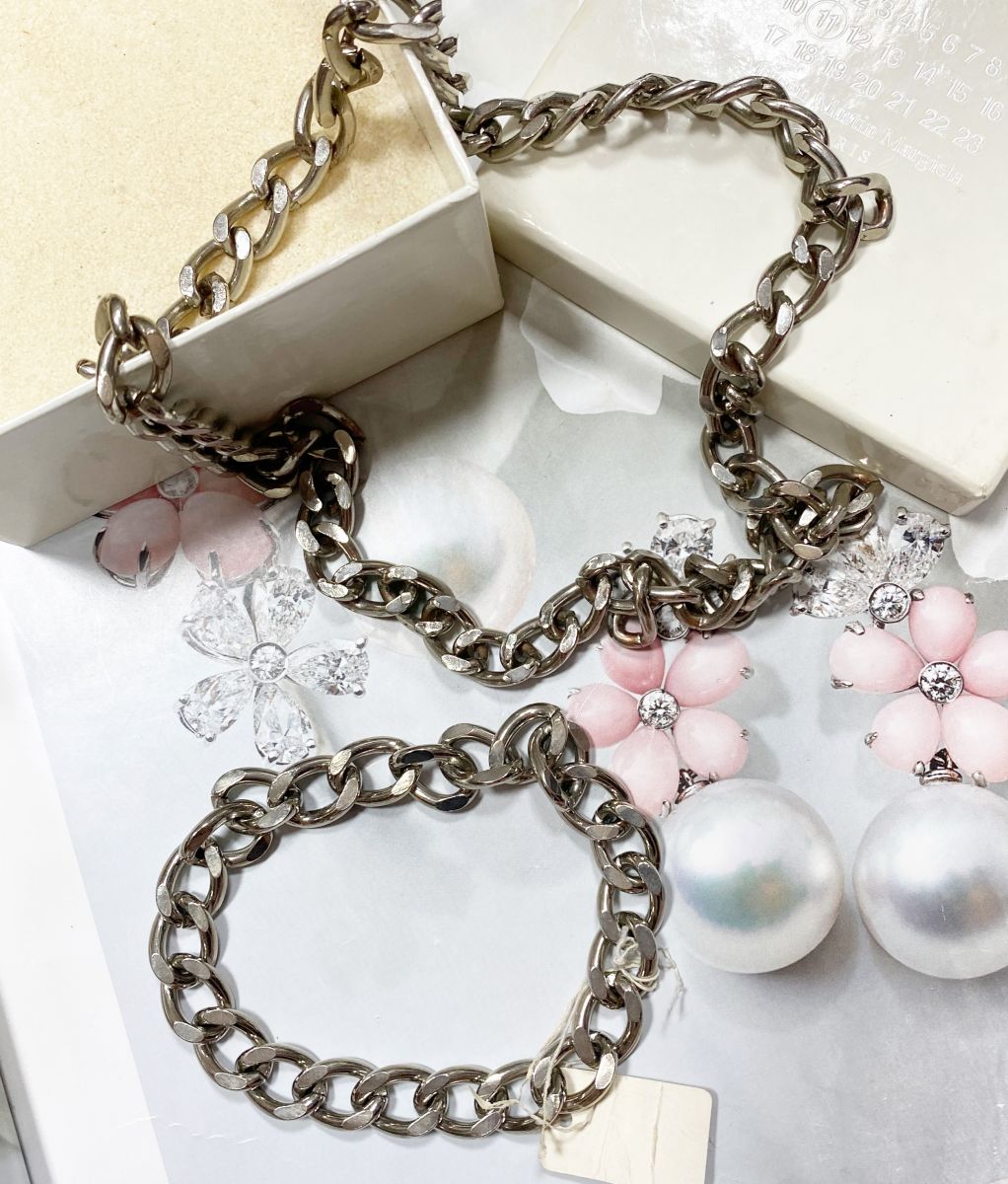 Комплект Цепочка + Браслет Maison Martin Margiela цена 12 524 руб
