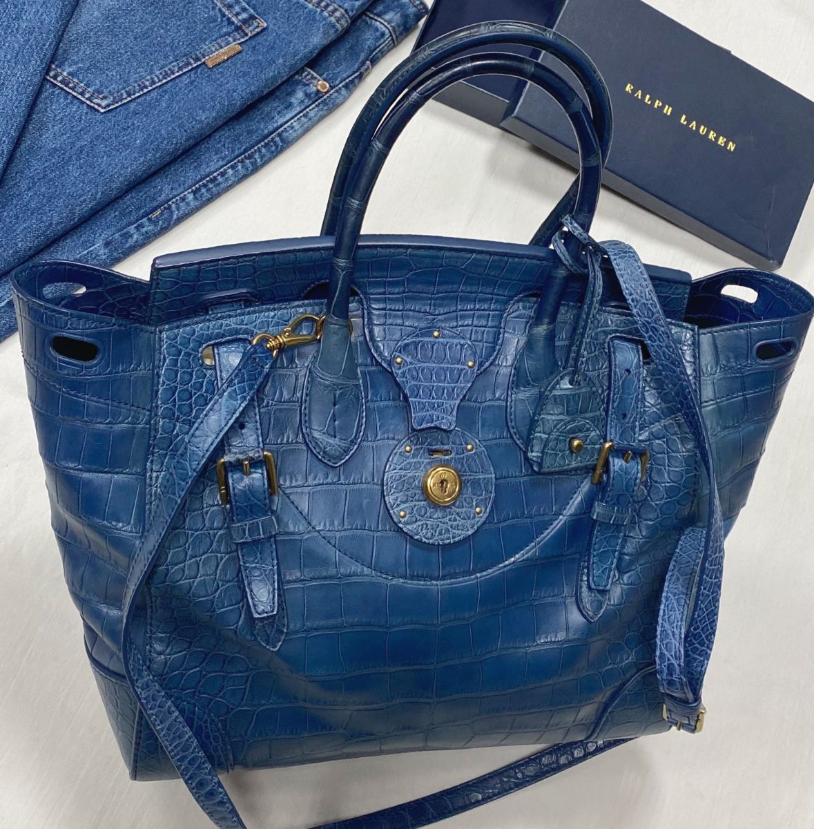 Сумка / крокодил / Ralph Lauren размер размер 30/25 цена 499 133 руб