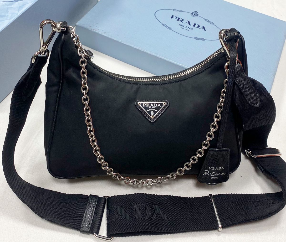 Сумочка Prada размер 20/12 цена 39 138 руб