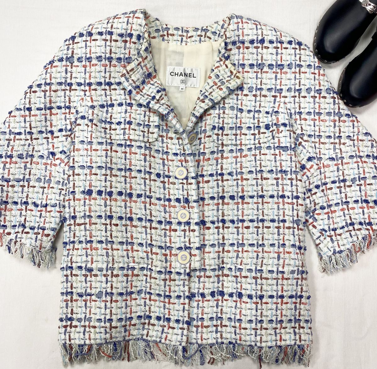 Жакет / твид / Chanel размер 50 цена 156 550 руб