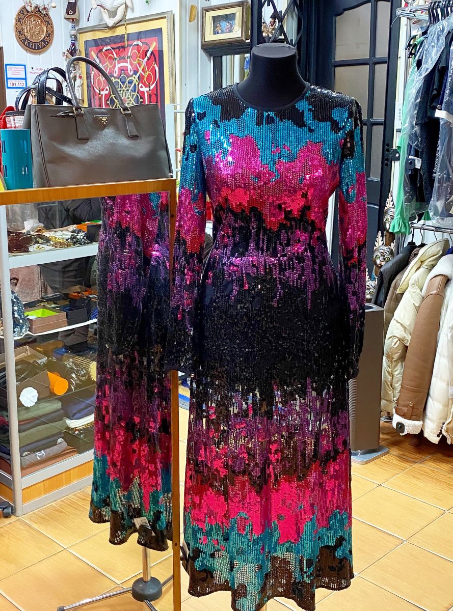 Платье / пайетки / Elie Saab размер 42 цена 93 930 руб 