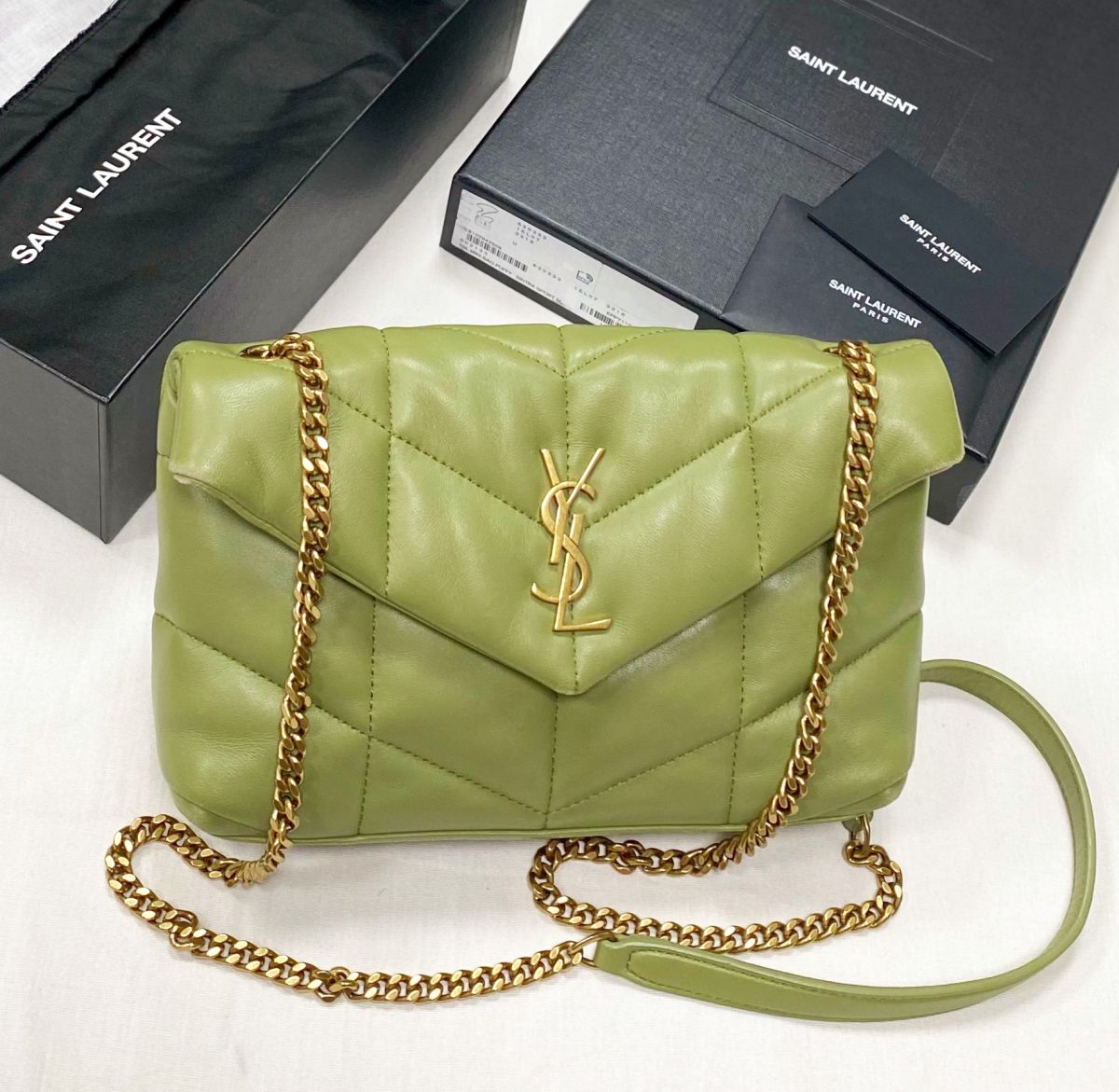 Сумочка Saint Laurent размер 20/15 цена 109 585 руб / карточки / упаковка /