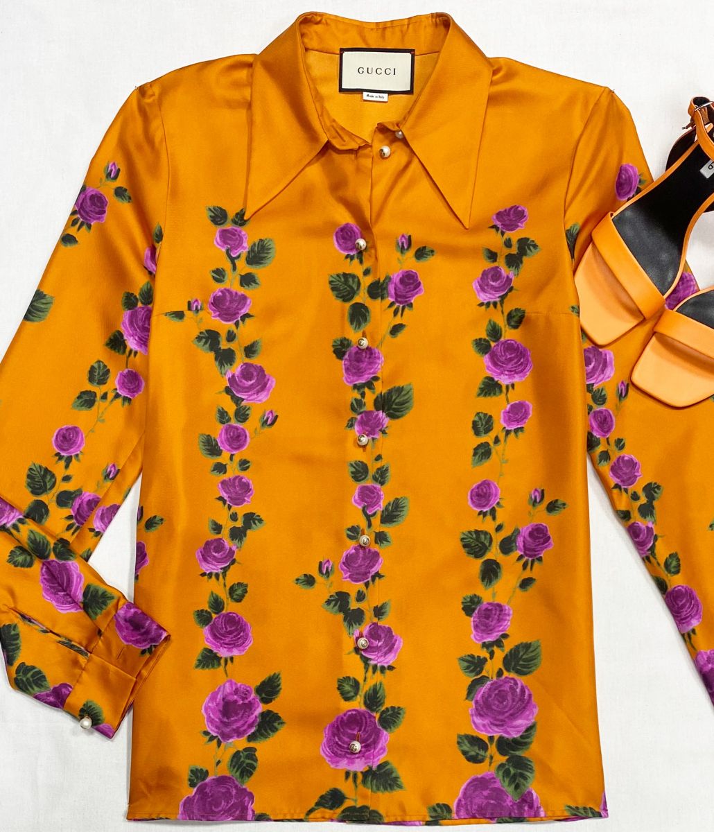 Блузка Gucci размер 40 цена 15 655 руб