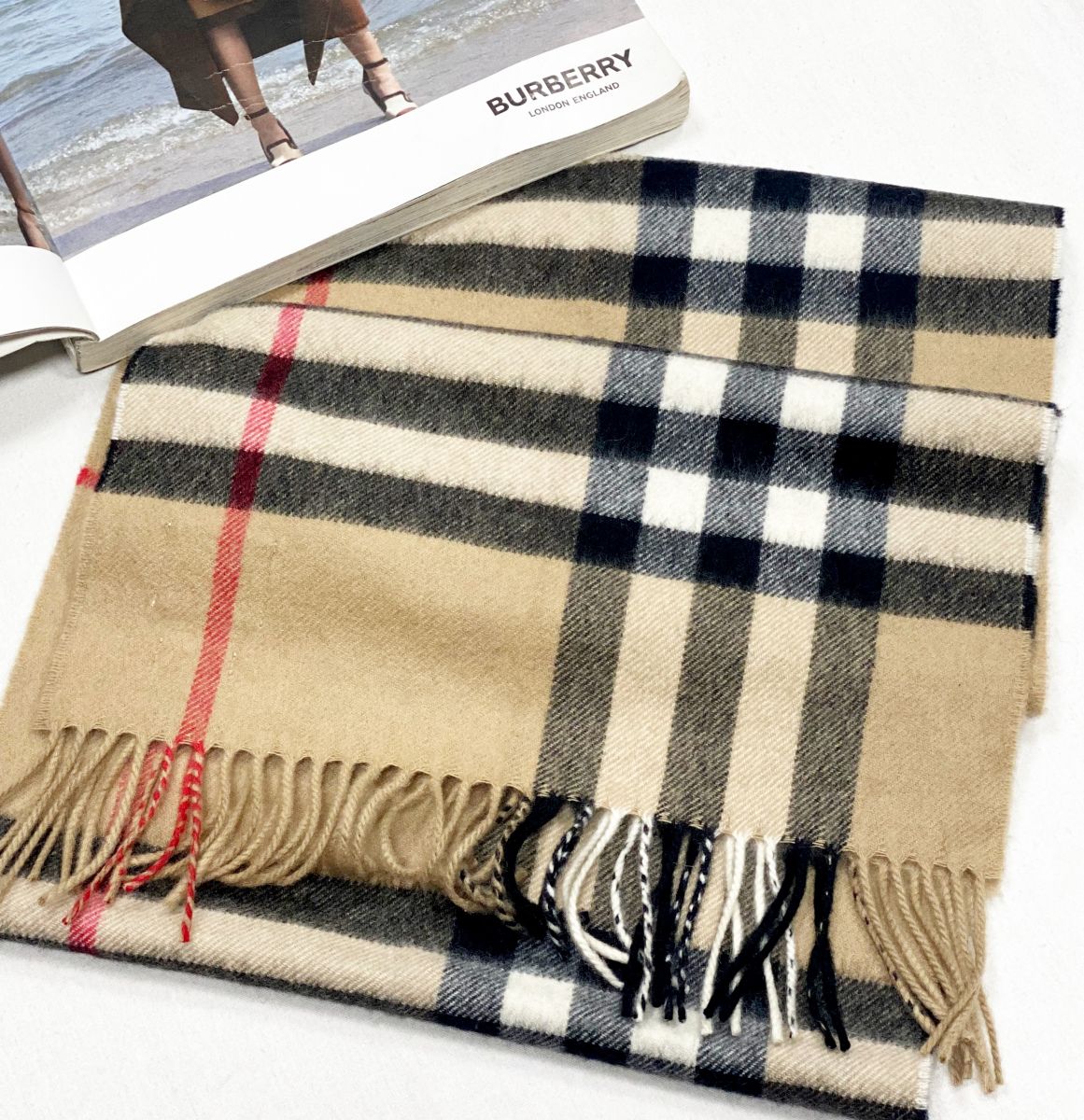 Шарф Burberry размер 140/32 цена 15 385 руб 
