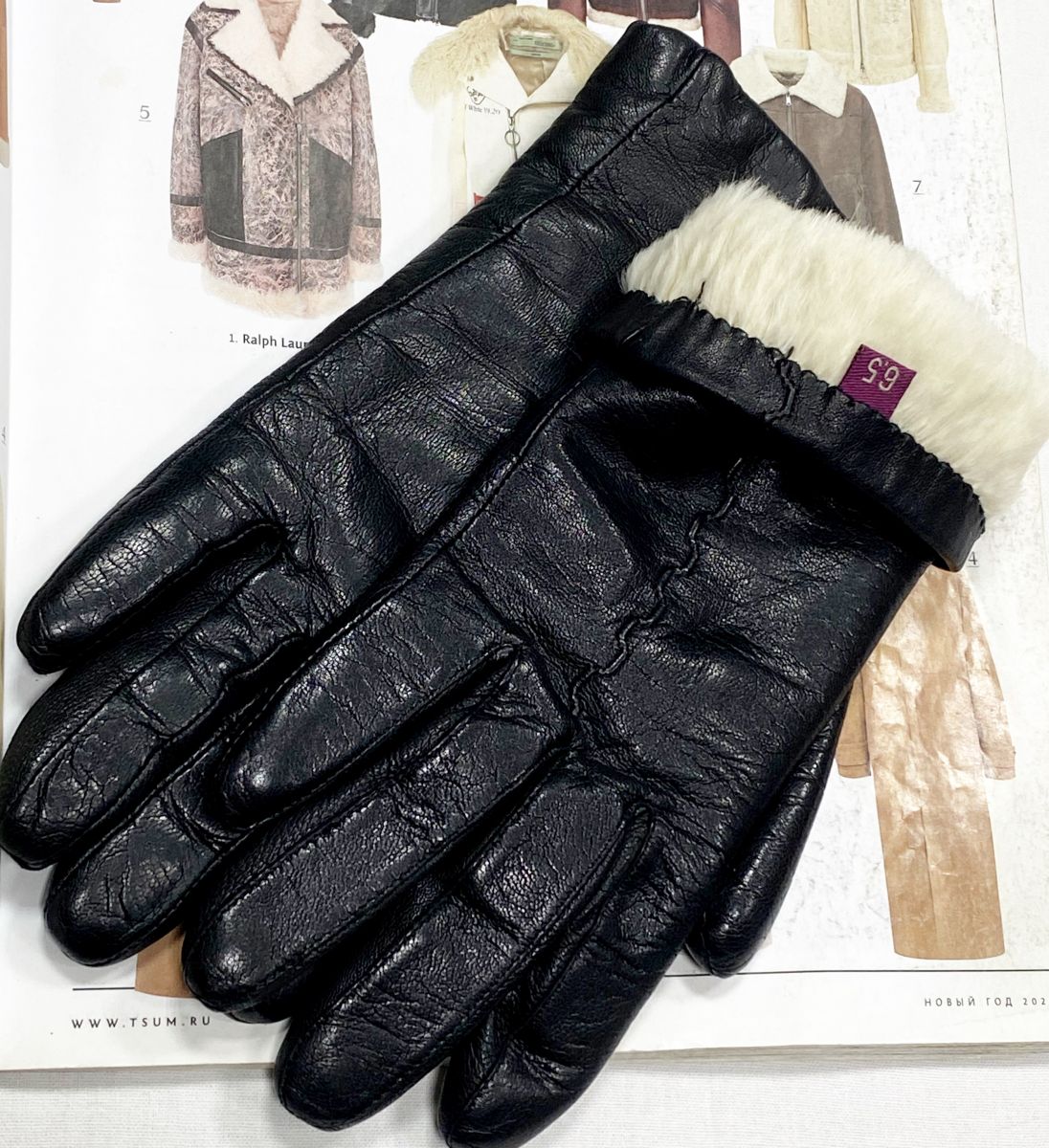 Перчатки/ кожа/ размер 6.5 цена 4 697 руб
