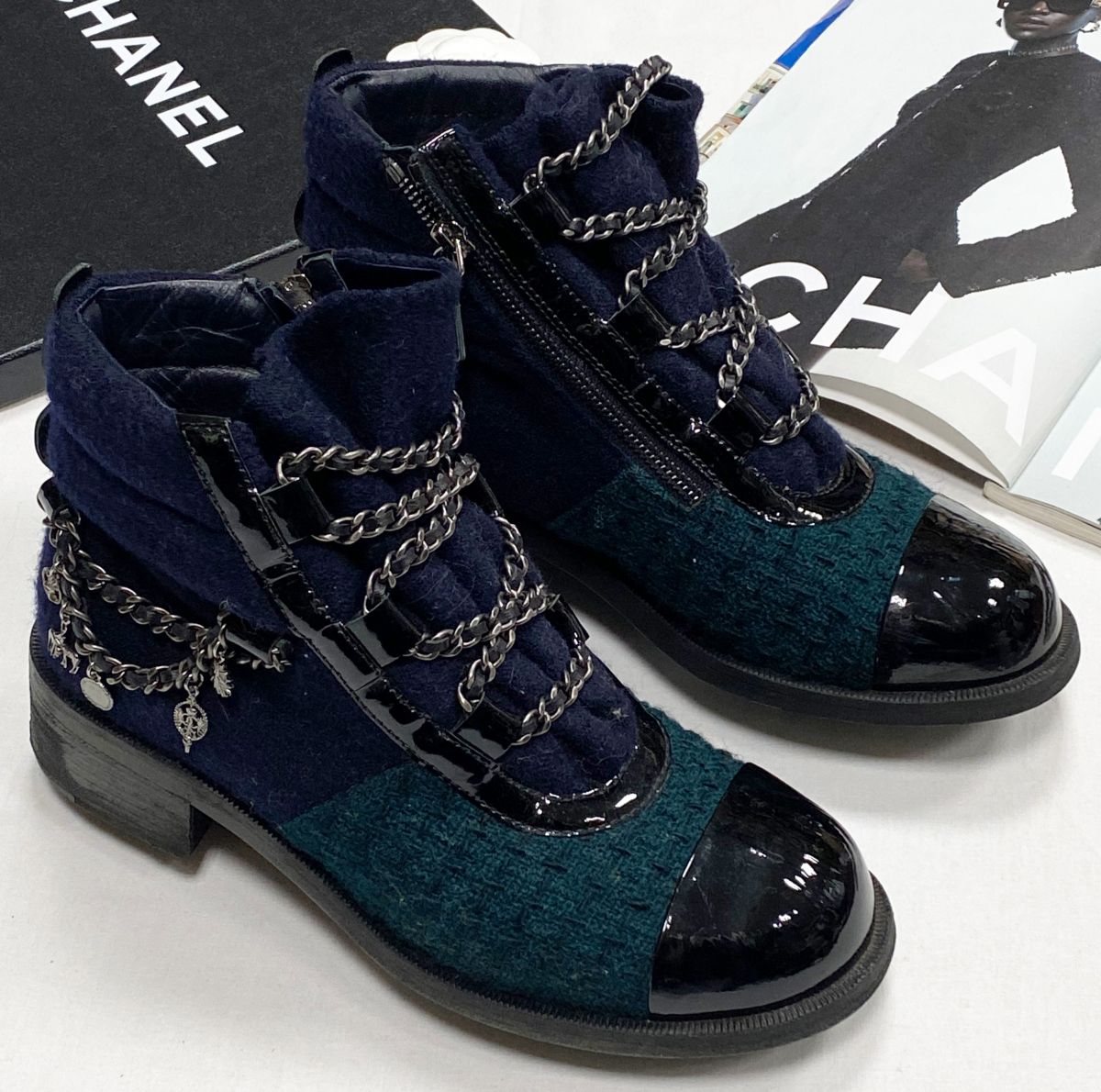 Ботинки/ твид/ Chanel размер 39 цена 28 179 руб
