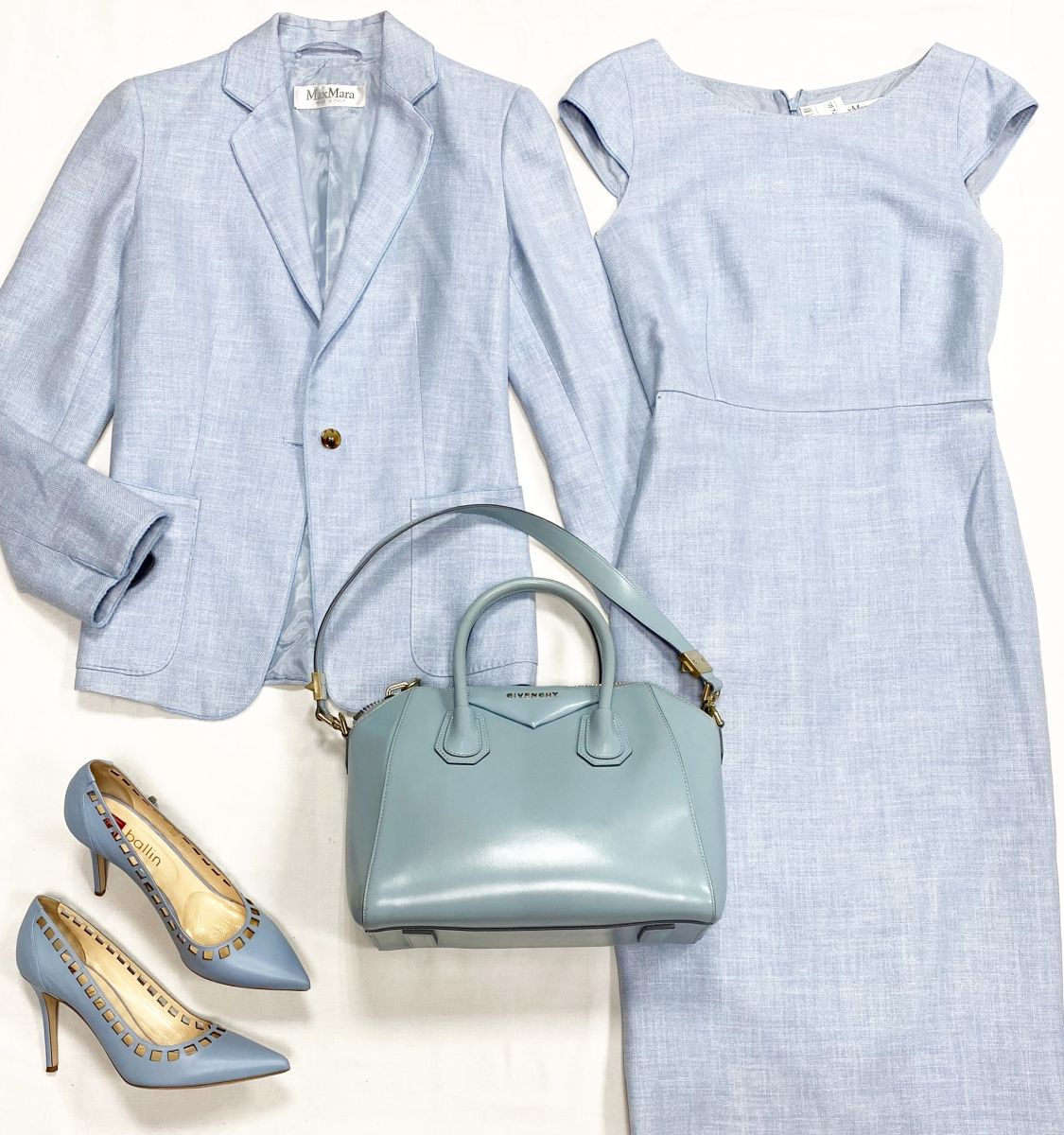 Жакет + Платье Max Mara размер 42 цена 18 786 руб
Туфли Ballin размер 39 цена 9 393 руб
Сумка Givenchy 