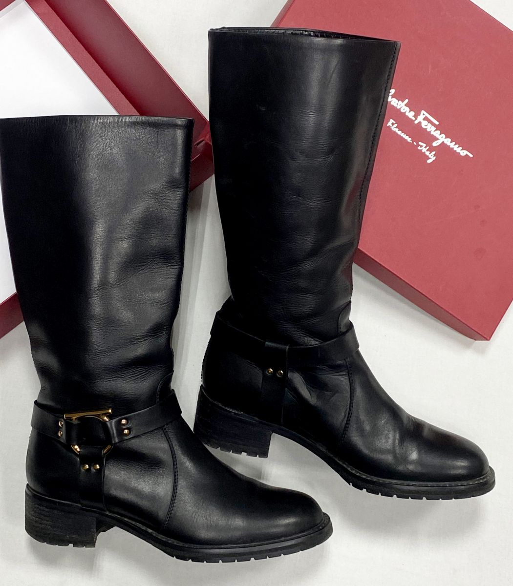 Сапоги Salvatore Ferragamo размер 36.5 цена 12 524 руб 