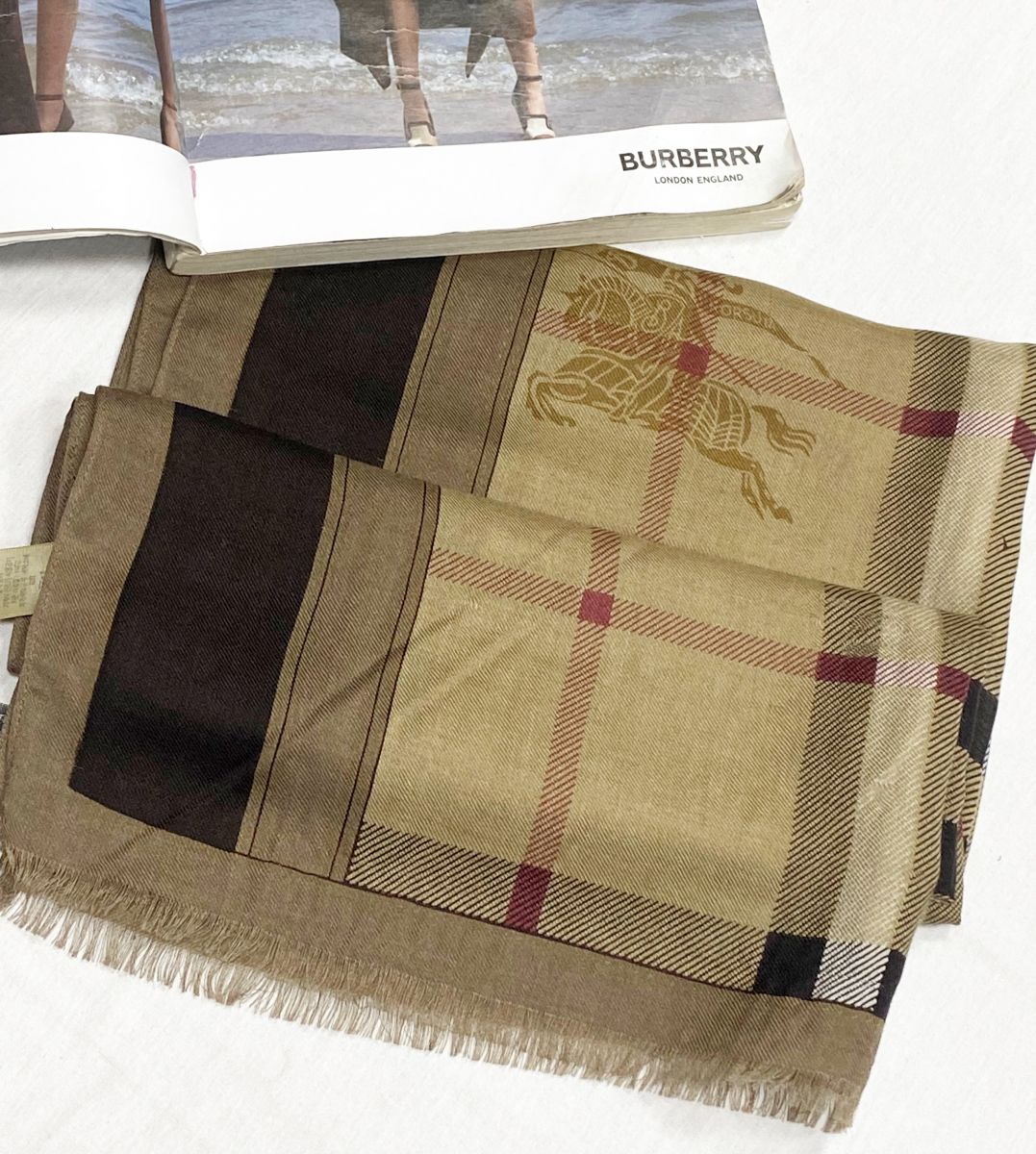 Шарф Burberry размер 60/180 цена 12 524 руб 
