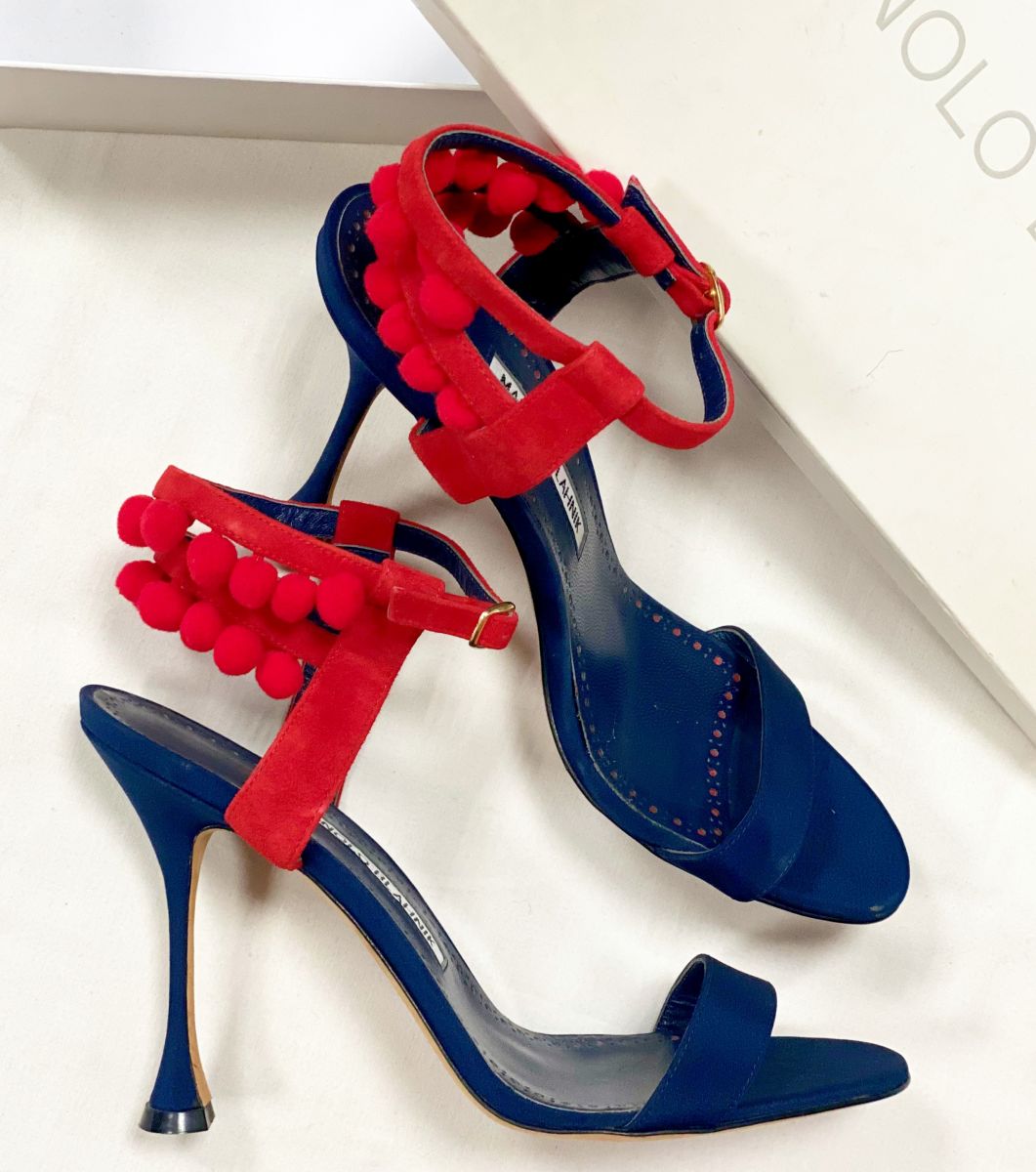 Босоножки Manolo Blahnik размер 38.5 цена 23 483 руб