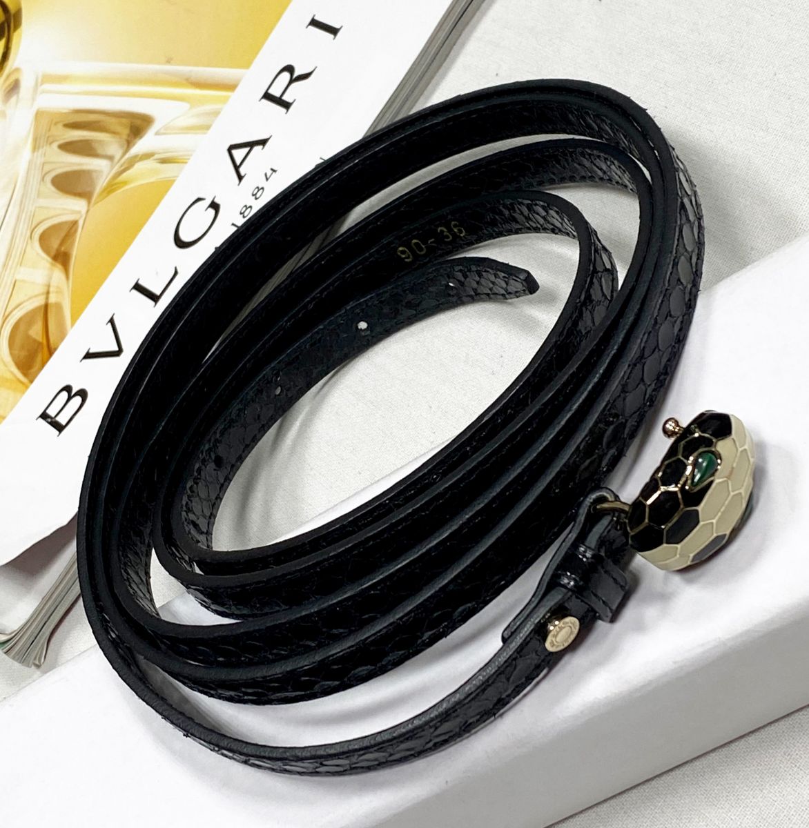 Ремень Bvlgari размер 90/36 цена 23 483 руб