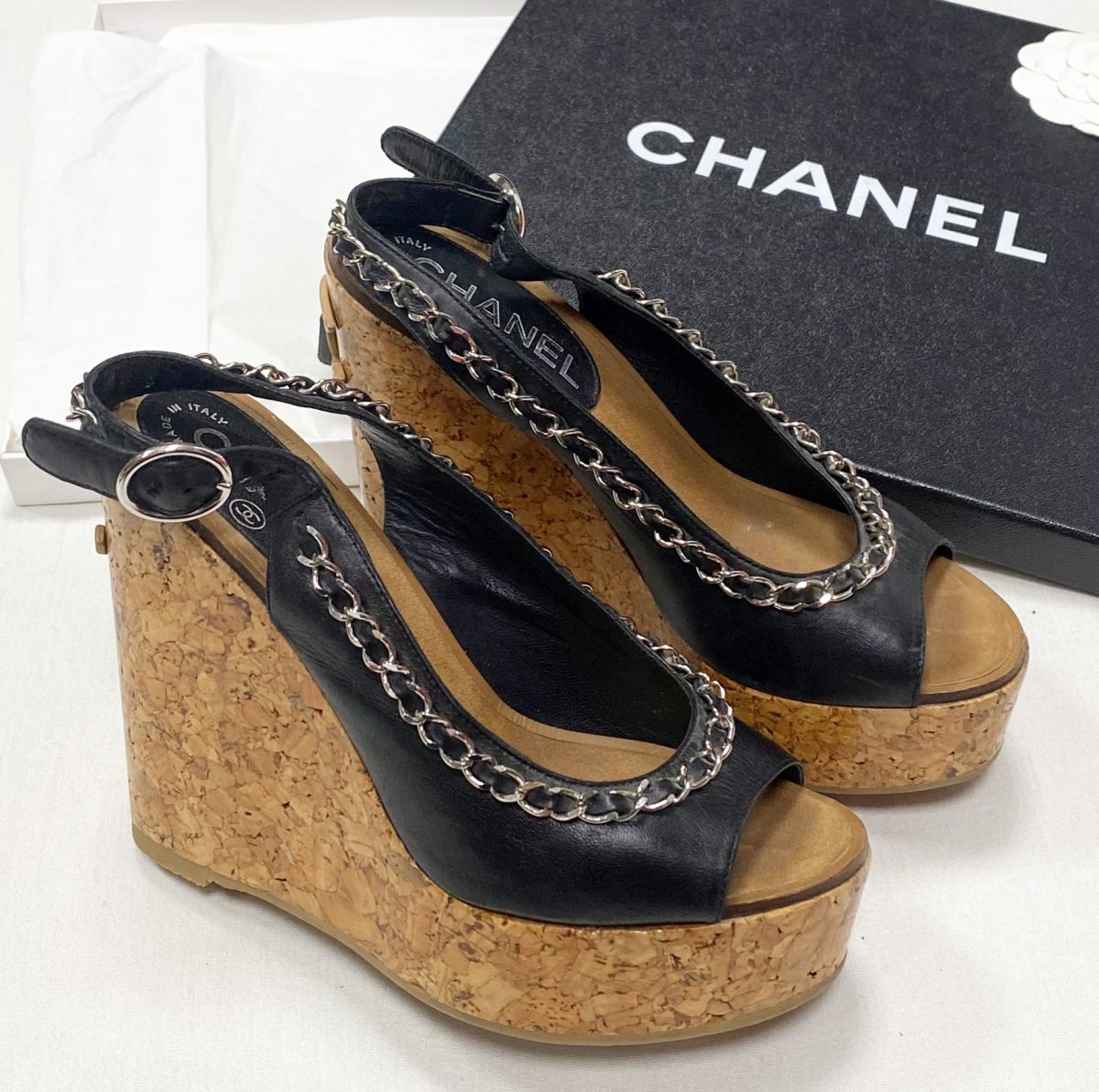 Босоножки Chanel размер 35 цена 15 655 руб