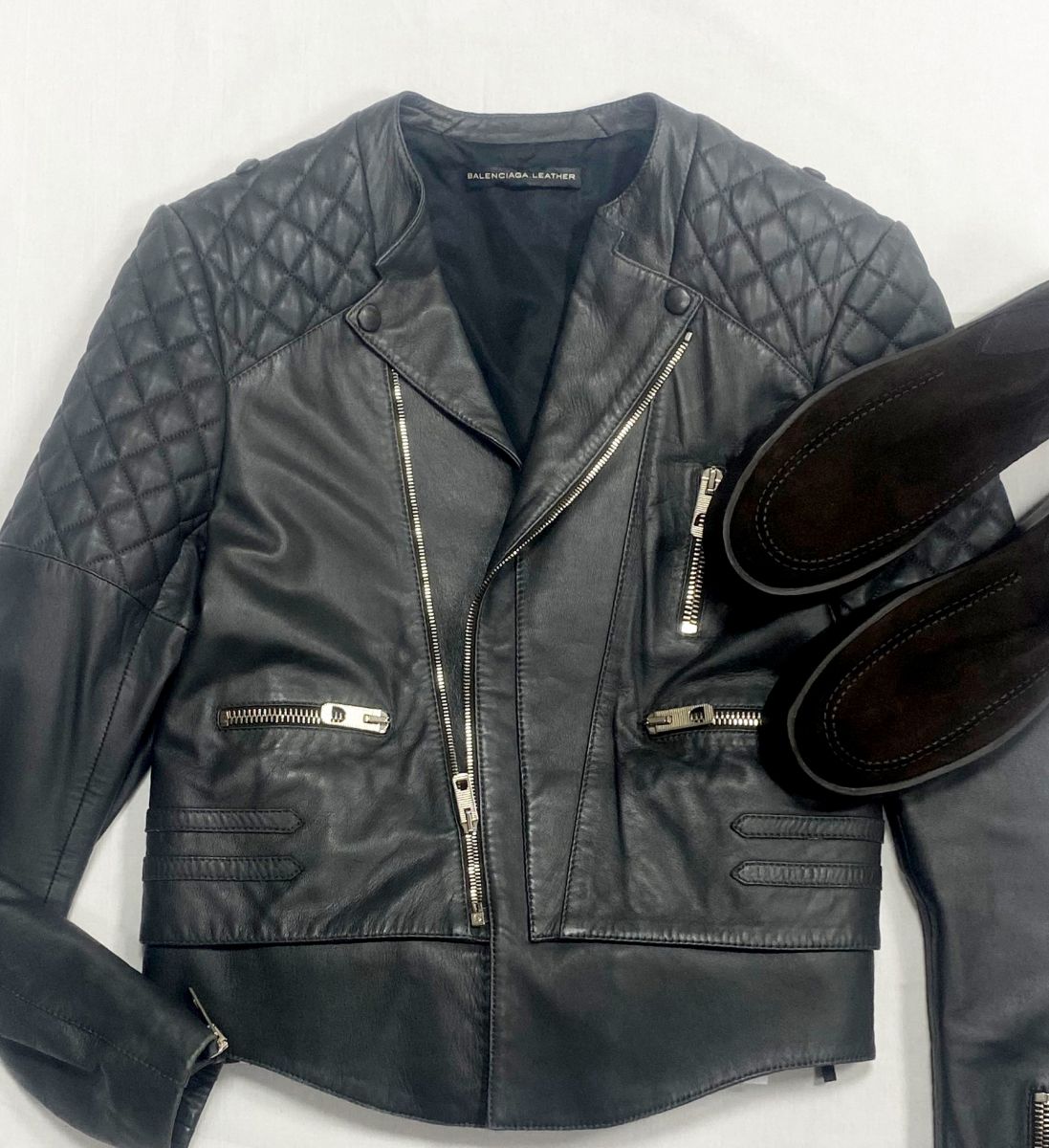 Куртка / кожа / Balenciaga размер 42 цена 31 310 руб