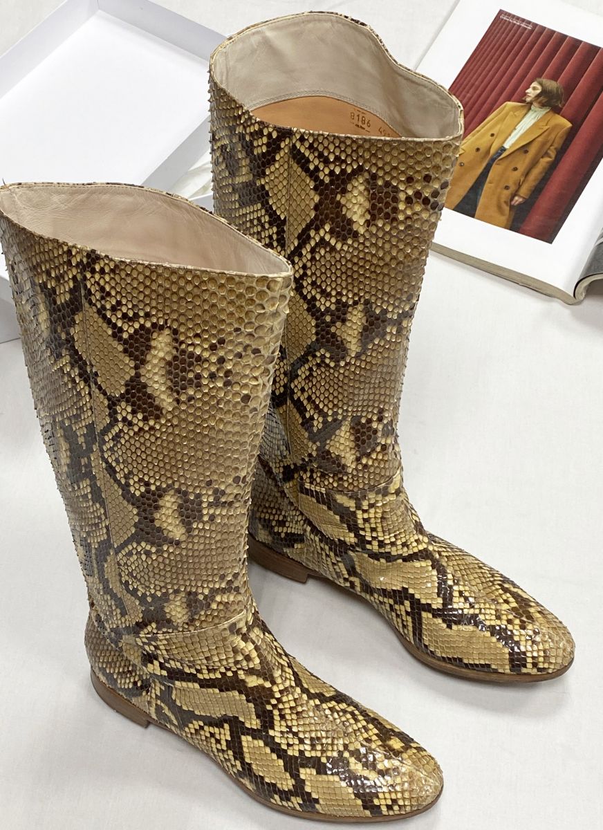 Сапоги/ питон/ Sergio Rossi размер 38 цена 15 655 руб