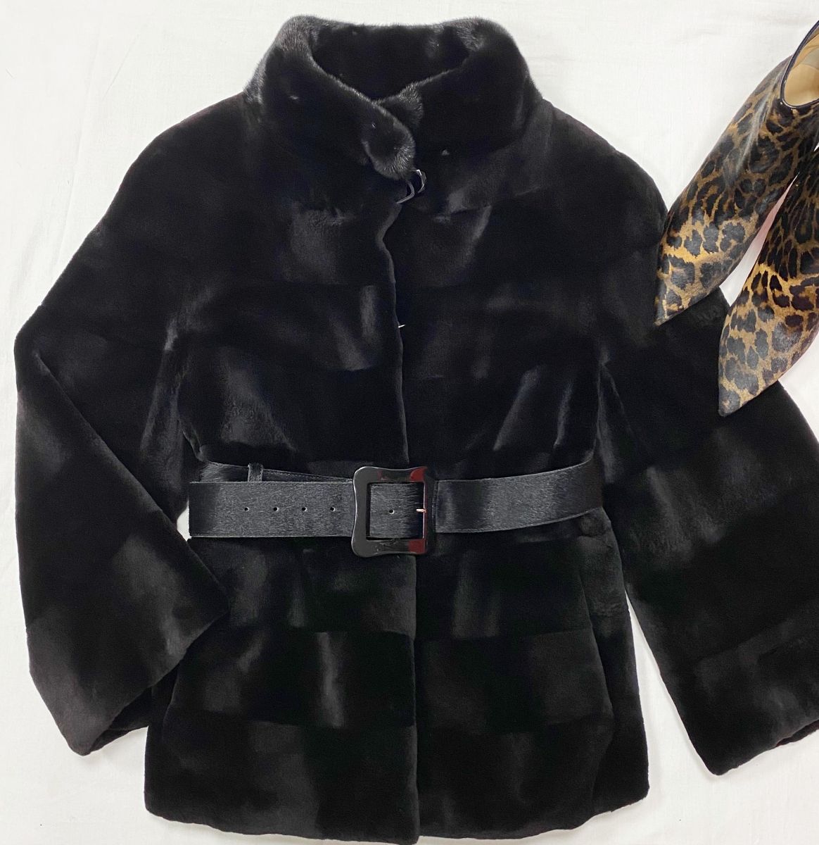 Шубка / мех стриженой норки / размер 44 цена 46 965 руб